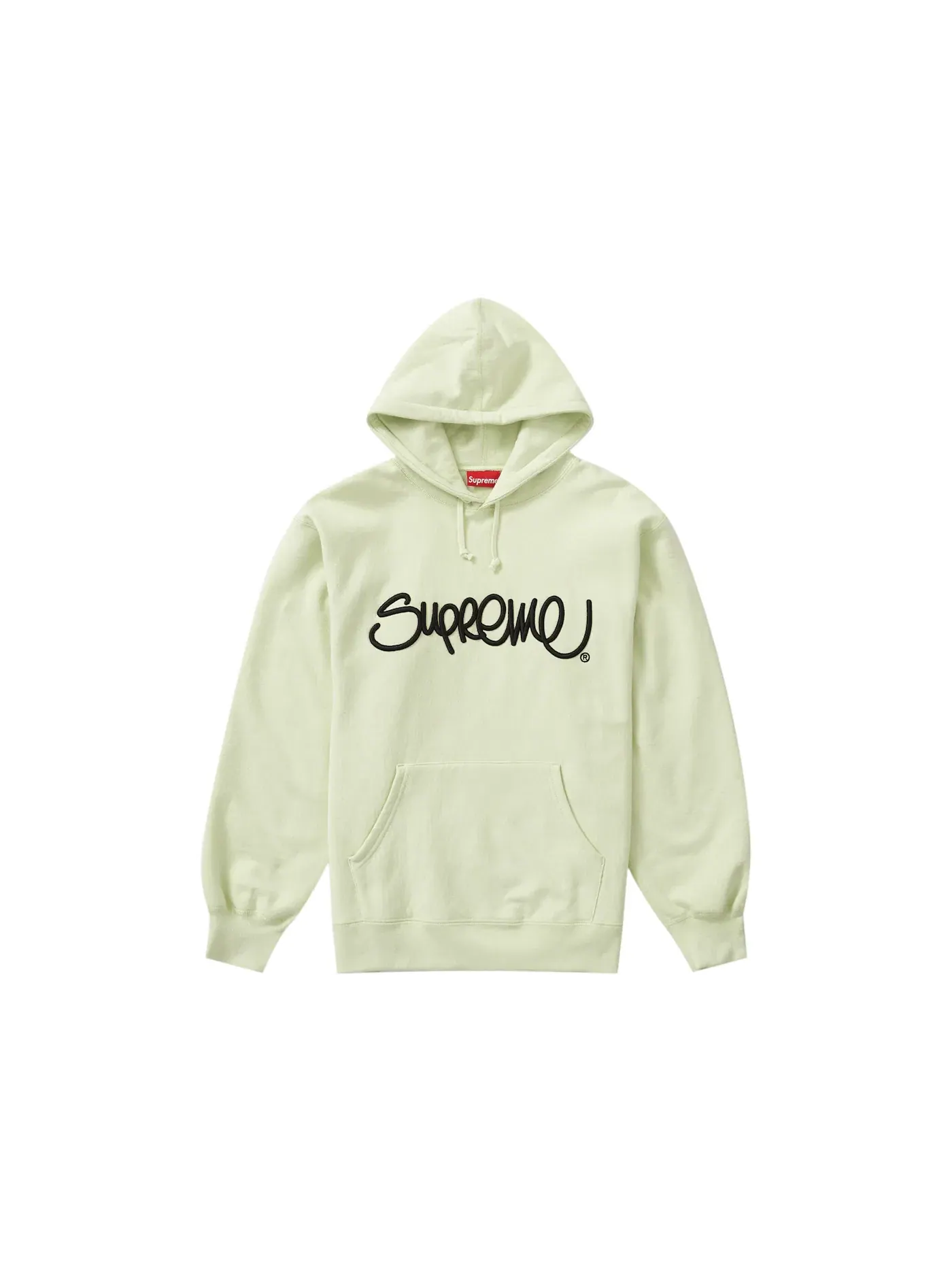 Мужская худи с принтом Supreme Sweatshirt — изображение 1 из 1, бледный зеленый