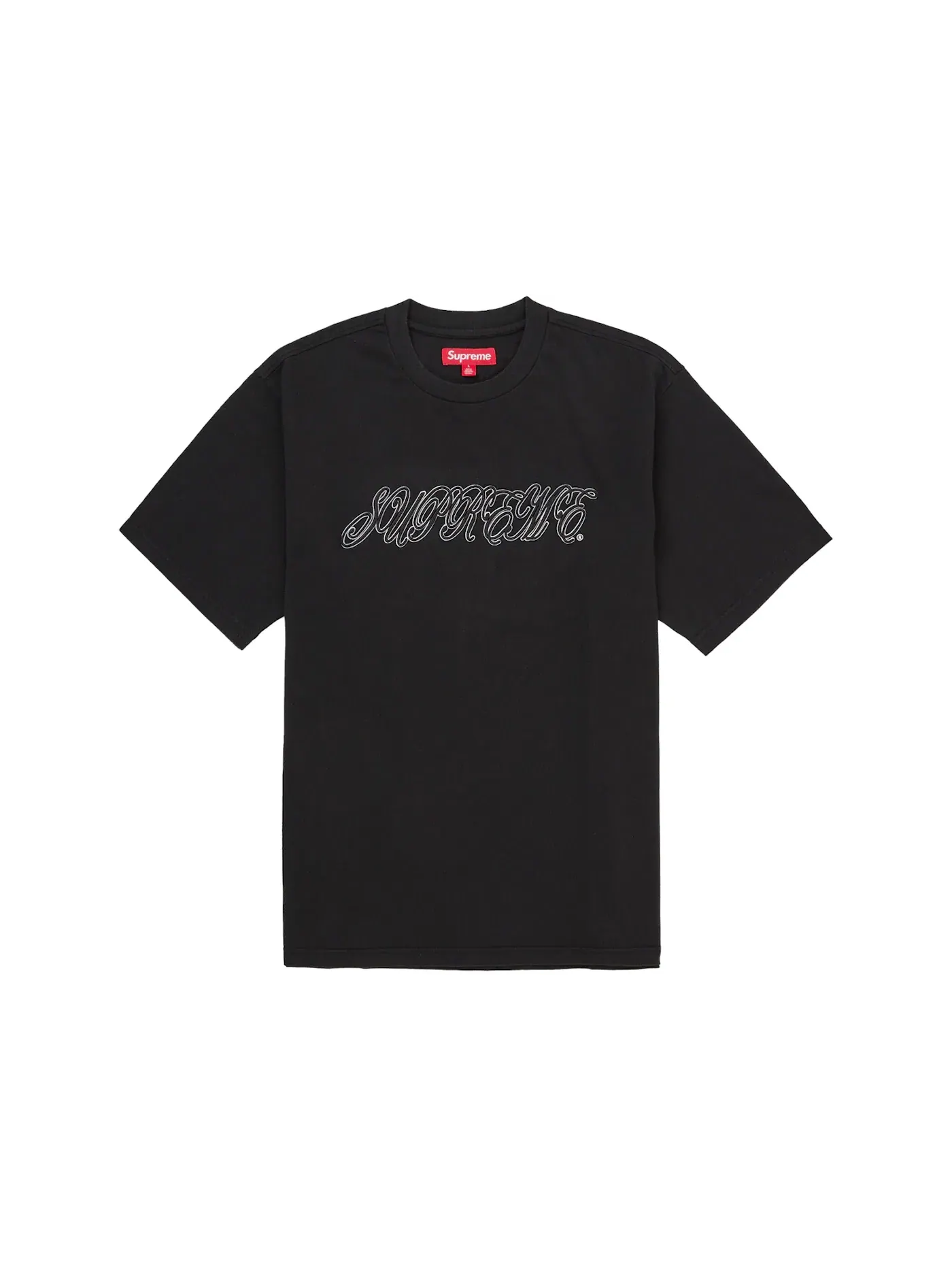 Мужская футболка с принтом Supreme Top — изображение 1 из 1, черный