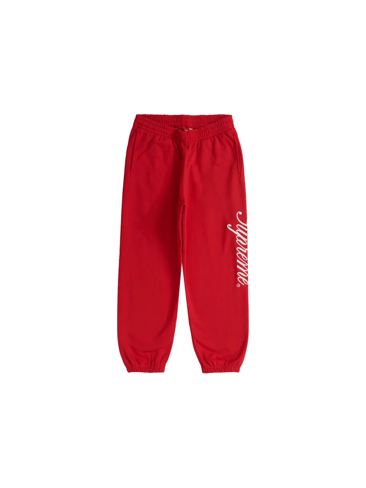 Мужские спортивные штаны с принтом Supreme Sweatpant Red — изображение 1 из 2