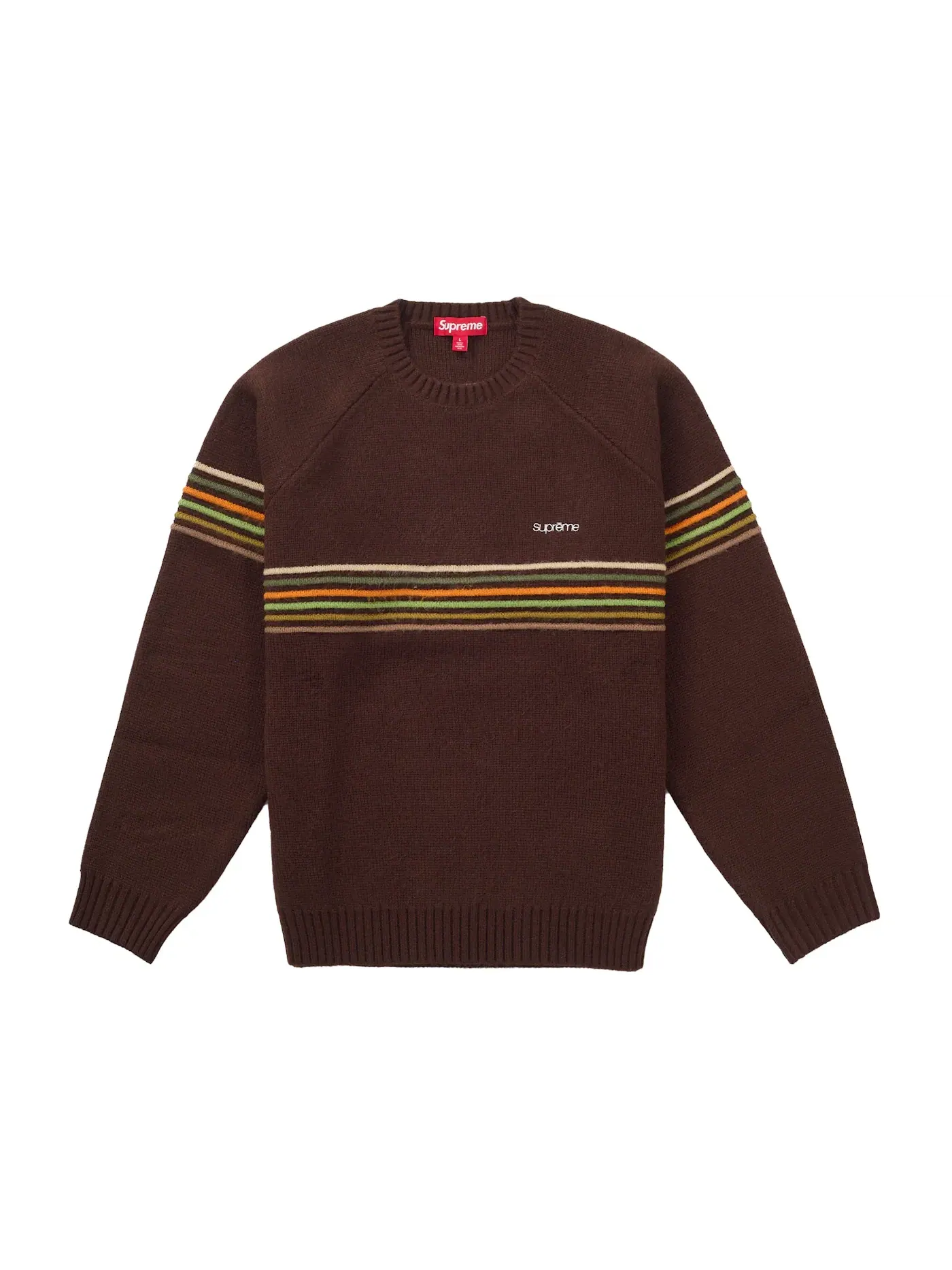 Мужской свитер с принтом Supreme Sweater — изображение 1 из 2, коричневый