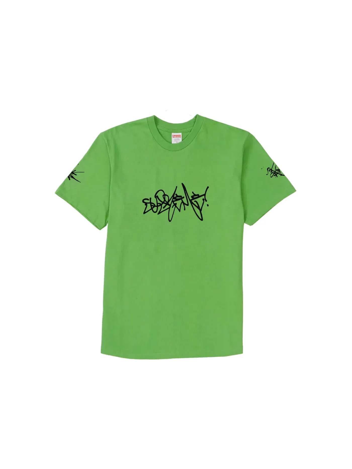 Мужская футболка с принтом Supreme Rammellzee Tag Tee — изображение 1 из 1, зеленый