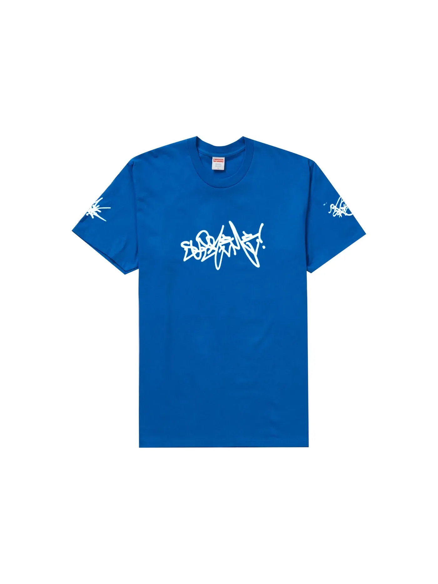 Мужская футболка с принтом Supreme Rammellzee Tag Tee — изображение 1 из 1, королевский