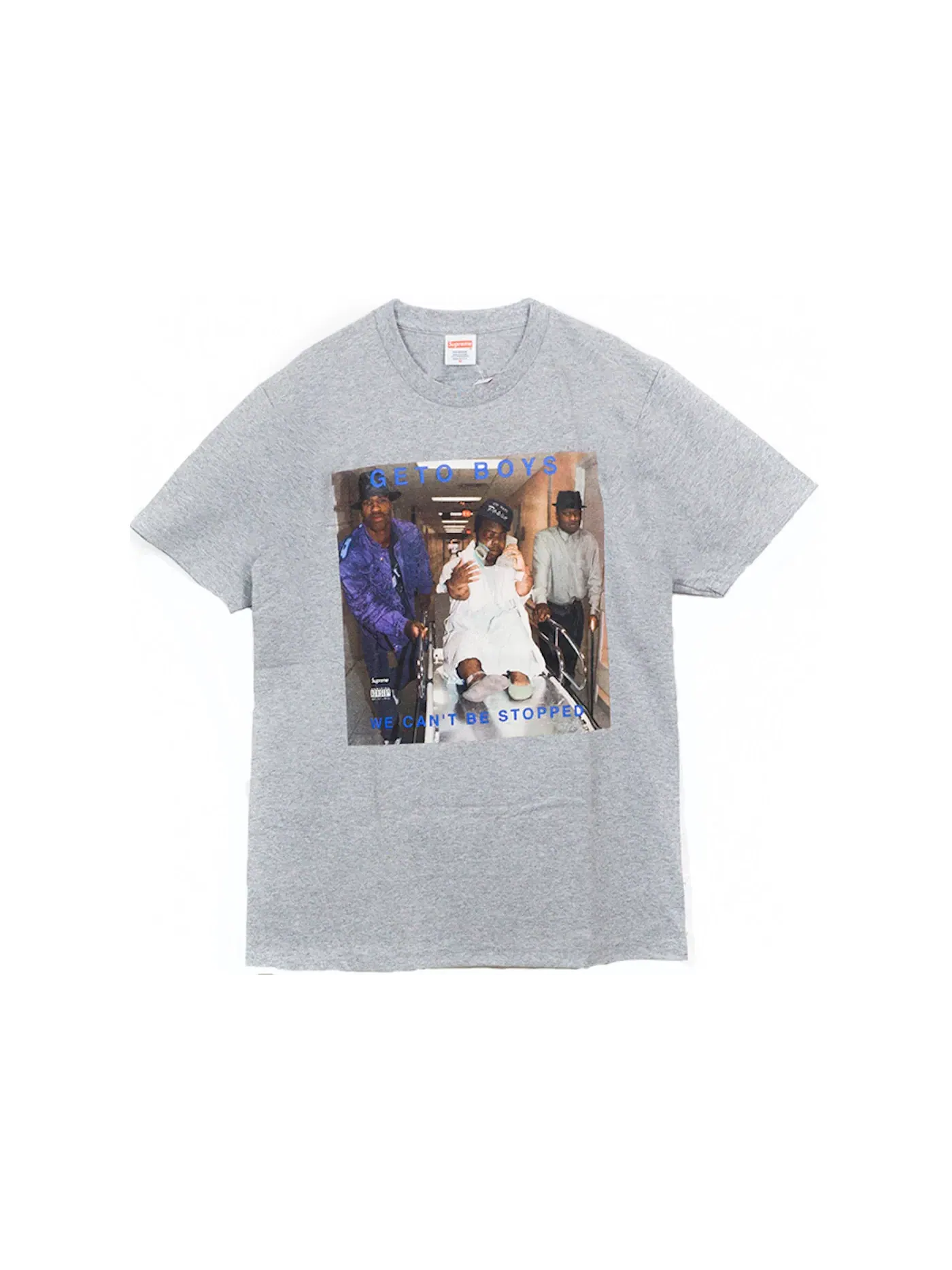 Мужская футболка с принтом Supreme Rap A Lot Records Geto Boys Tee — изображение 1 из 1, серый