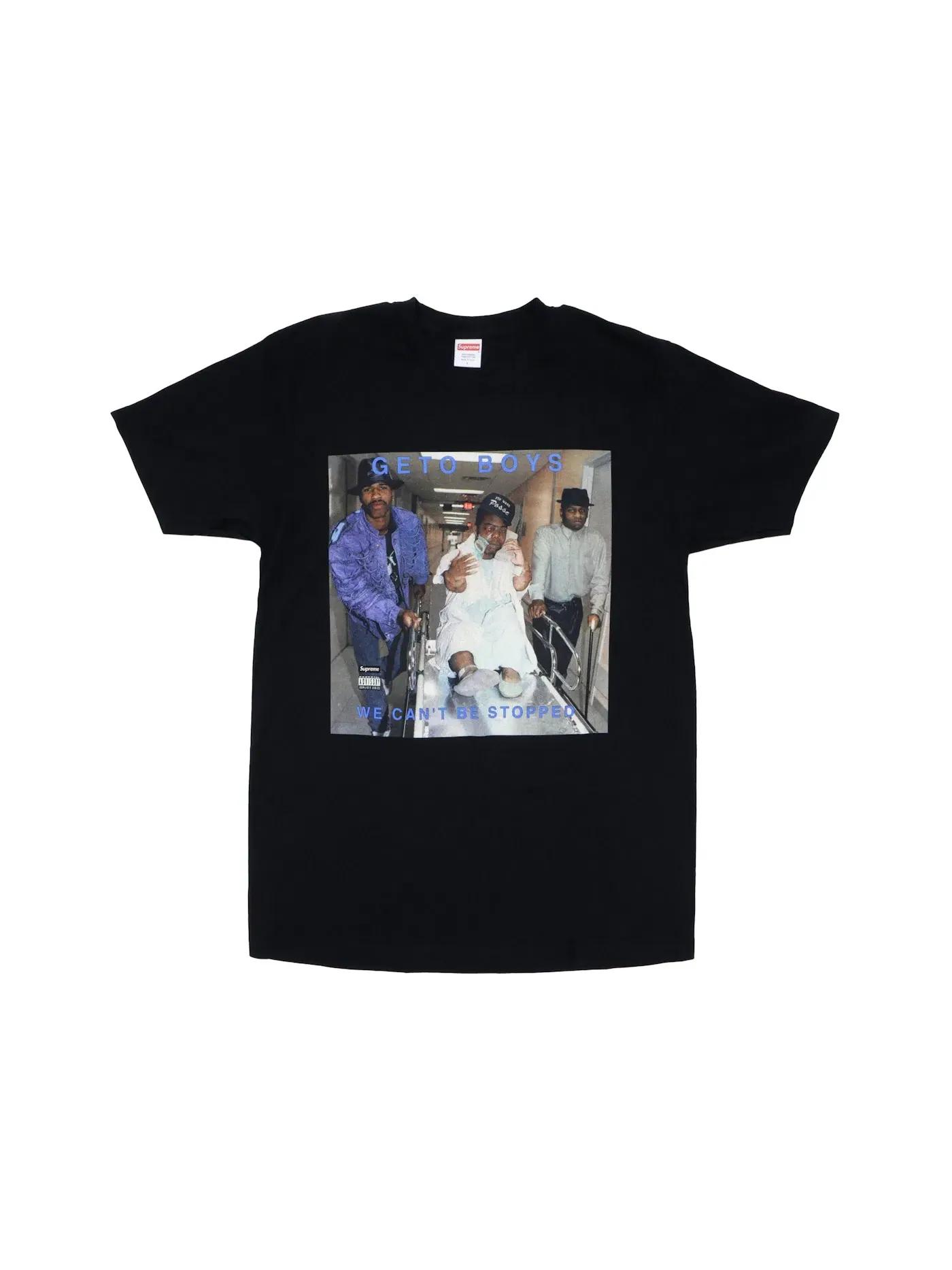 Мужская футболка с принтом Supreme Rap A Lot Records Geto Boys Tee — изображение 1 из 1, черный