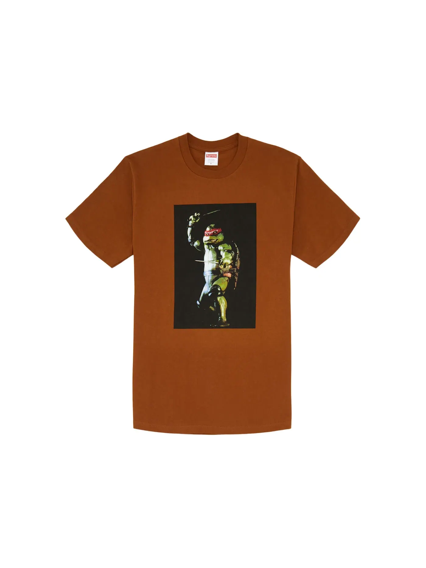 Мужская футболка с принтом Supreme Tee — изображение 1 из 1, коричневый