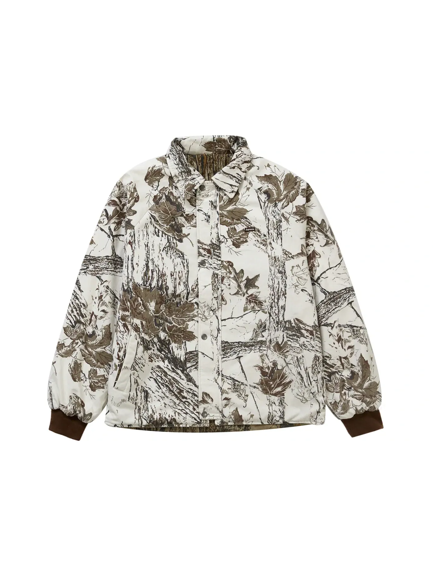 Мужская куртка-пуховик стеганая с принтом Supreme RealTree Snow Camo — изображение 1 из 4