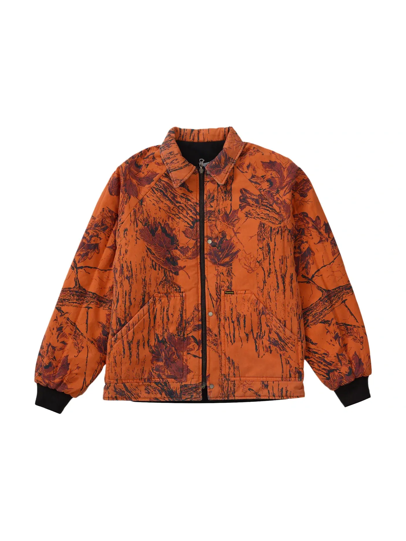 Мужская куртка-бомбер с принтом Supreme RealTree Reversible Quilted Work Jacket — изображение 1 из 3, черный