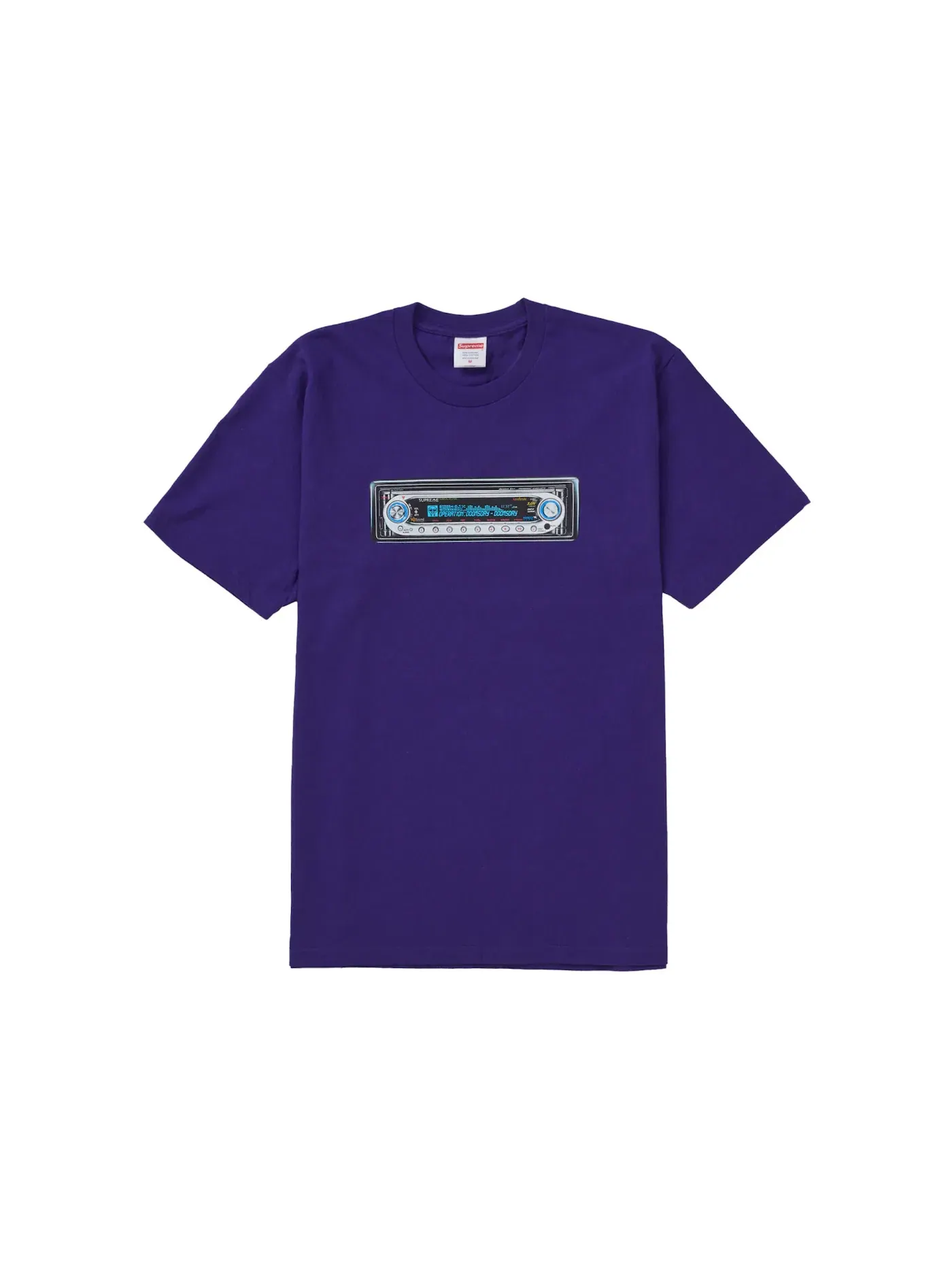 Мужская футболка с принтом Supreme Tee — изображение 1 из 1, фиолетовый