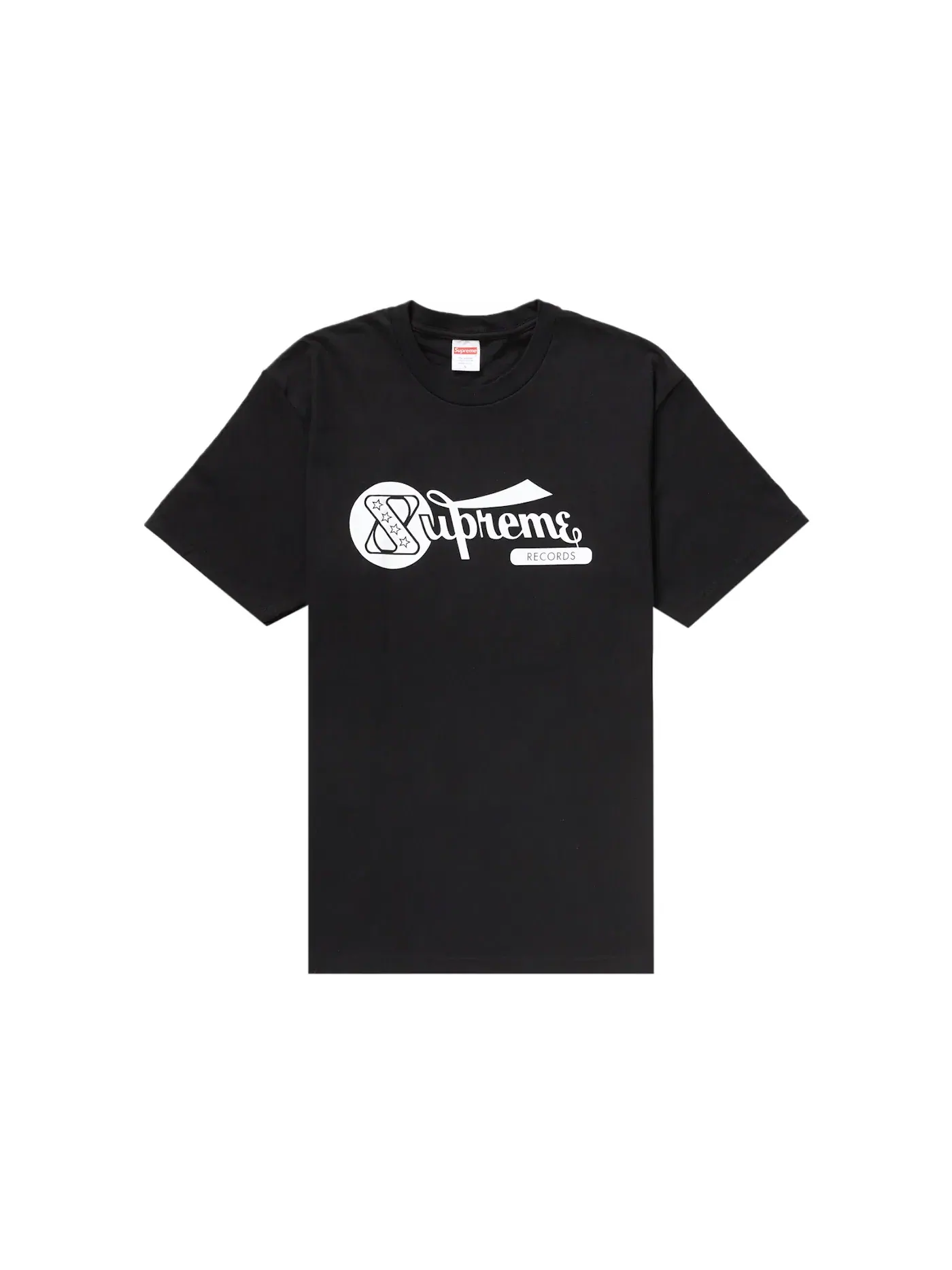 Мужская футболка с принтом Supreme Records Tee Supreme — изображение 1 из 1, черный