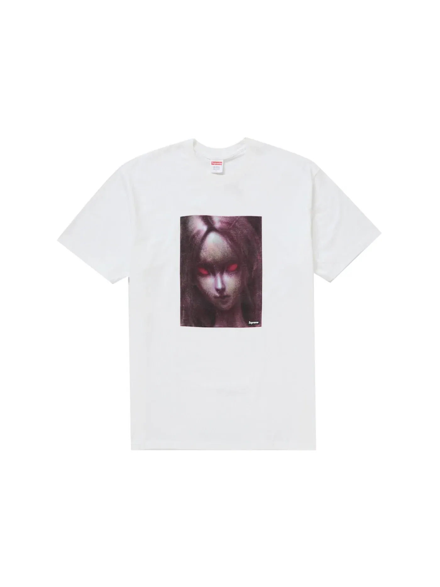 Мужская футболка с принтом Supreme Tee — изображение 1 из 1, белый