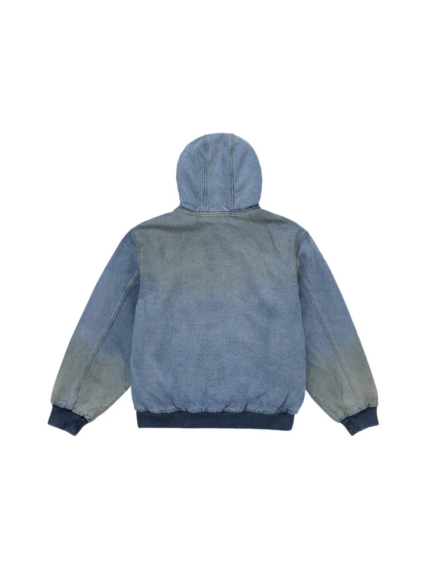 Мужская куртка с капюшоном с принтом Jacket Supreme — изображение 4 из 4, джинсовый синий