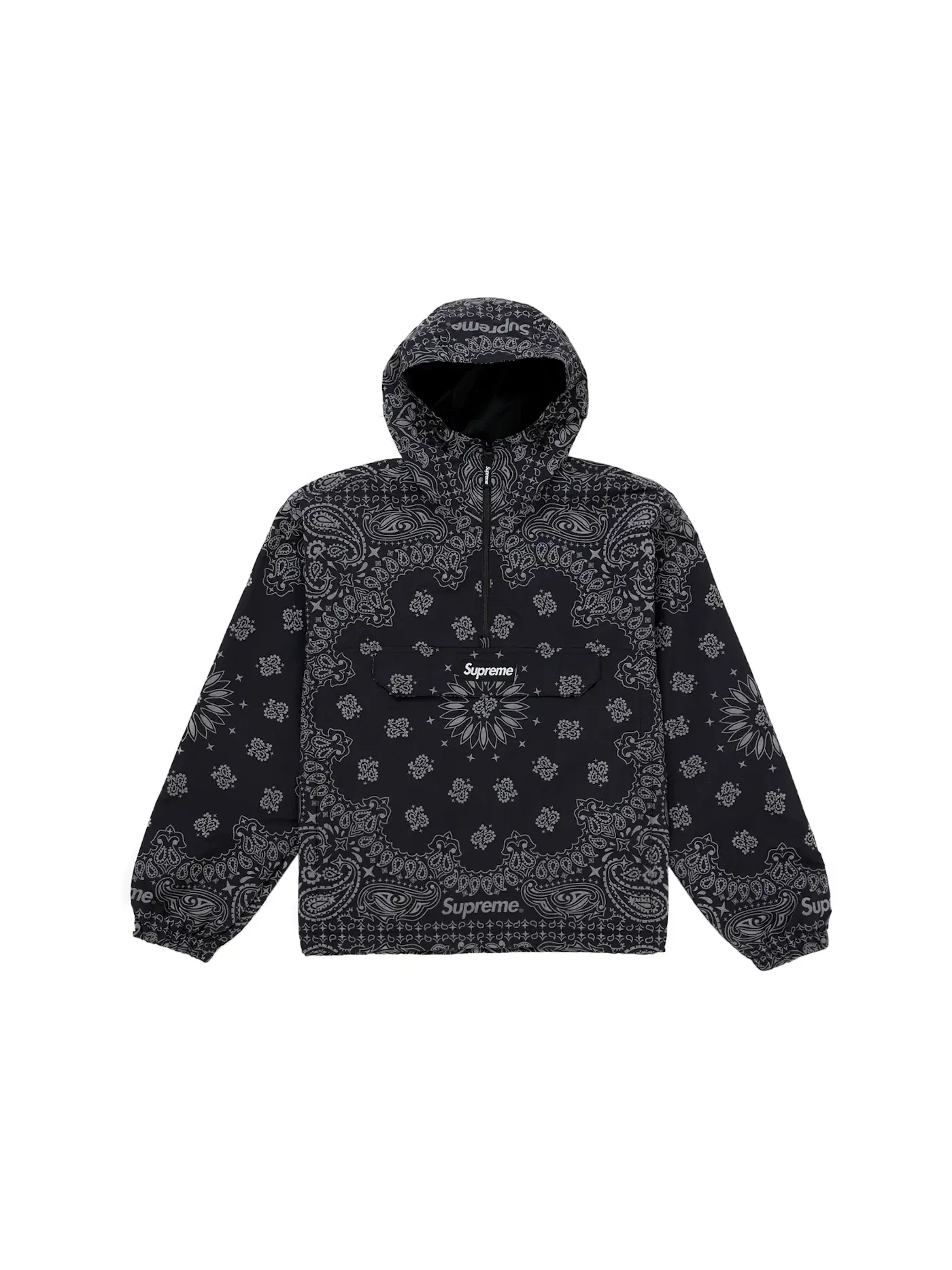 Мужская анорак из отражающей банданы Supreme Anorak — изображение 1 из 4, черный