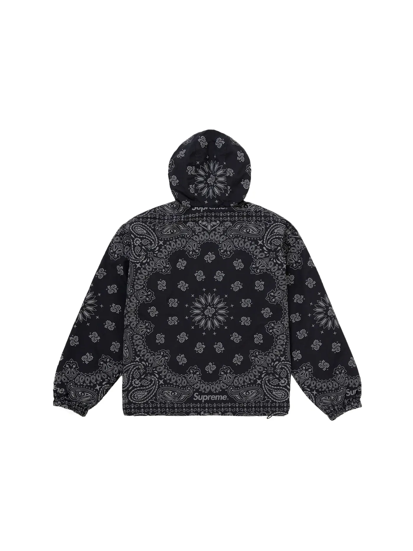 Мужская анорак из отражающей банданы Supreme Anorak — изображение 2 из 4, черный