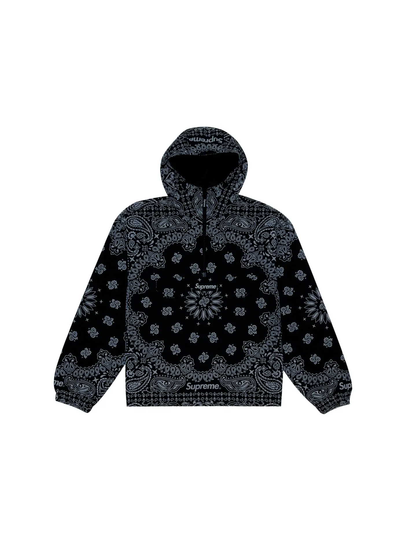 Мужская анорак из отражающей банданы Supreme Anorak — изображение 3 из 4, черный