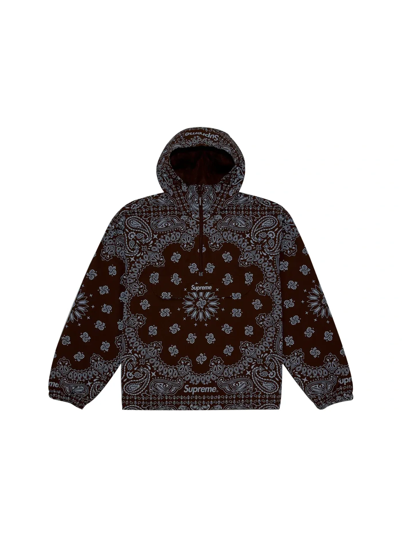 Мужская куртка-анорак с принтом Anorak Supreme — изображение 2 из 2, коричневый