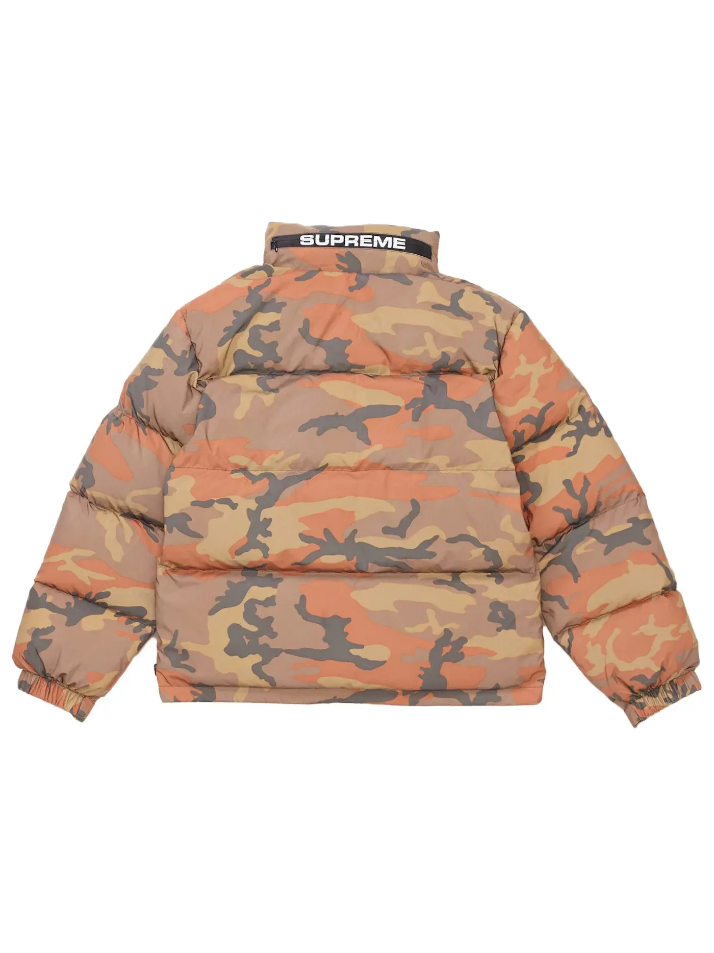 Мужская куртка с принтом Supreme Reflective Camo Down Jacket — изображение 2 из 3, оранжевый