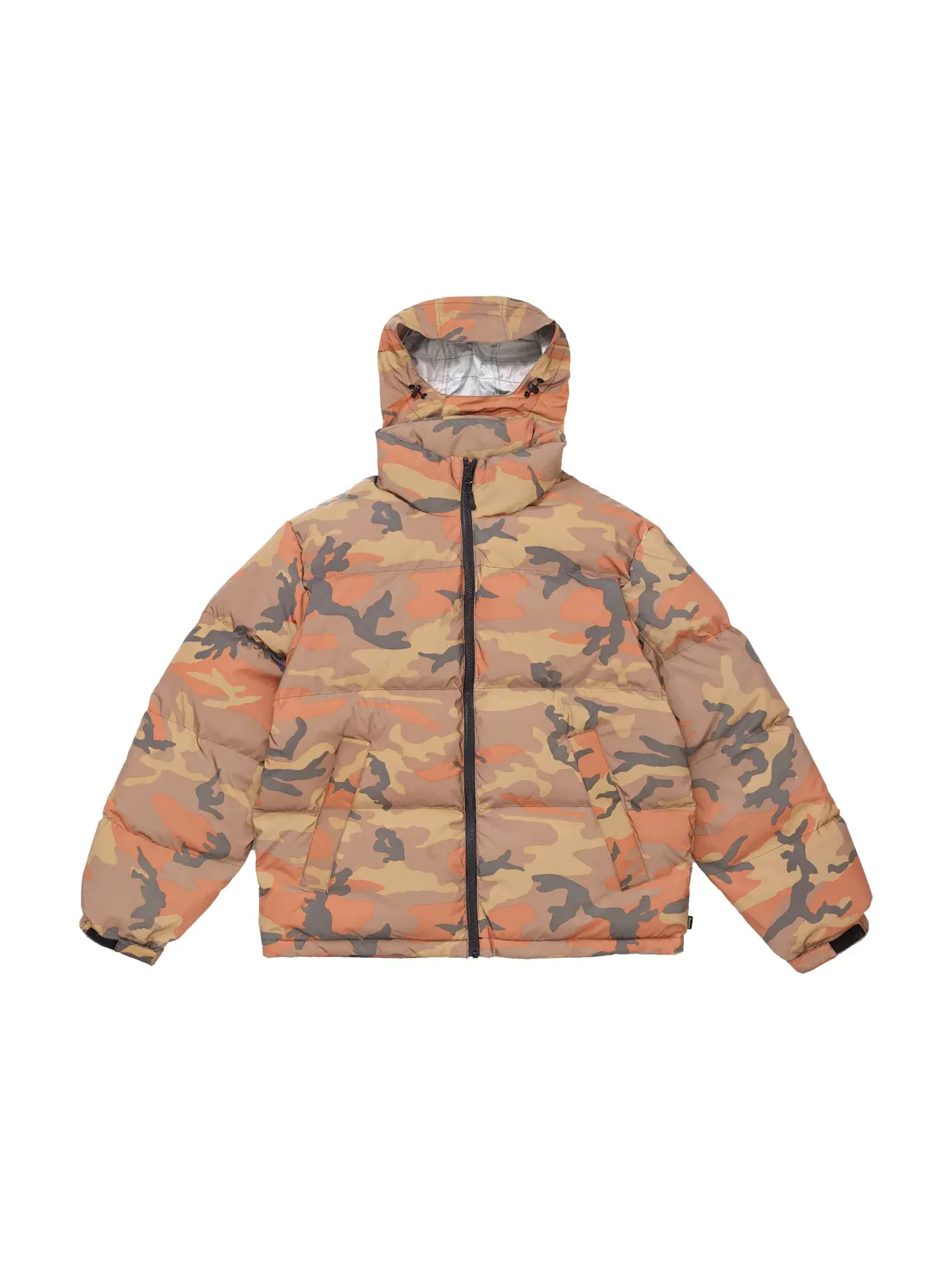 Мужская куртка с принтом Supreme Reflective Camo Down Jacket — изображение 3 из 3, оранжевый