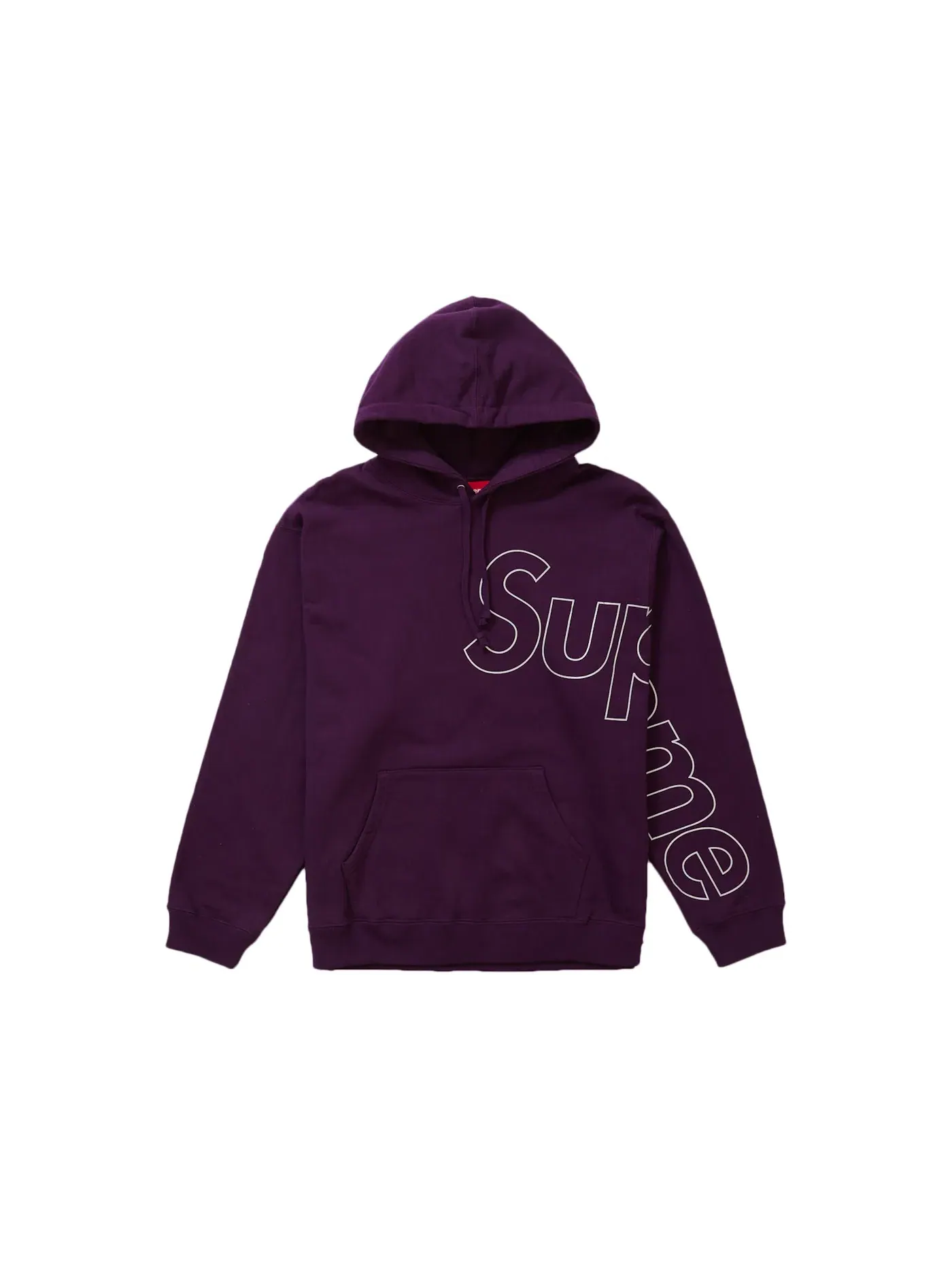 Мужская худи с принтом Supreme Sweatshirt — изображение 1 из 1, фиолетовый