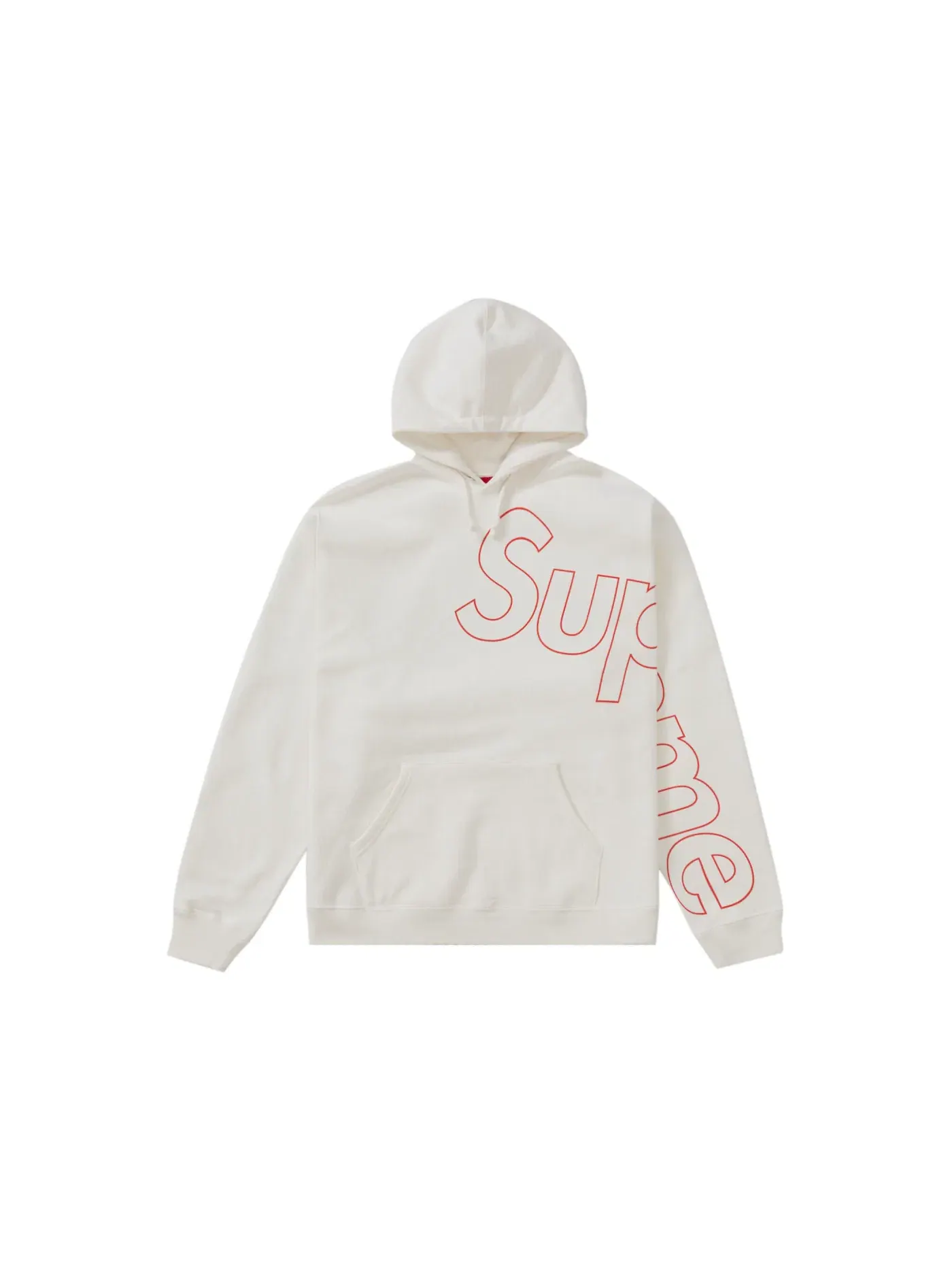 Мужская худи с принтом Supreme White — изображение 1 из 1