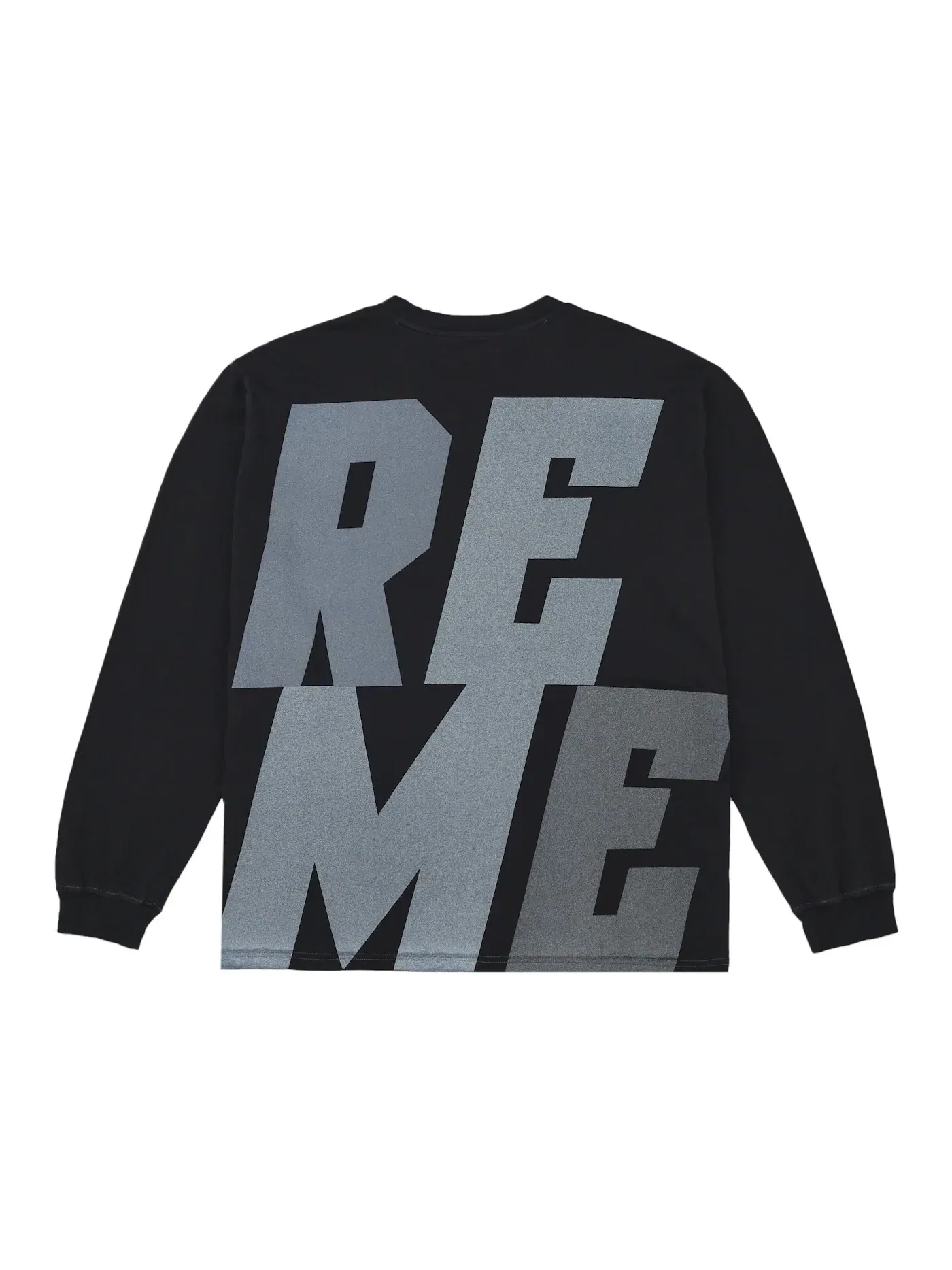 Мужская футболка с длинным рукавом с отражающими деталями Supreme — изображение 2 из 4, черный