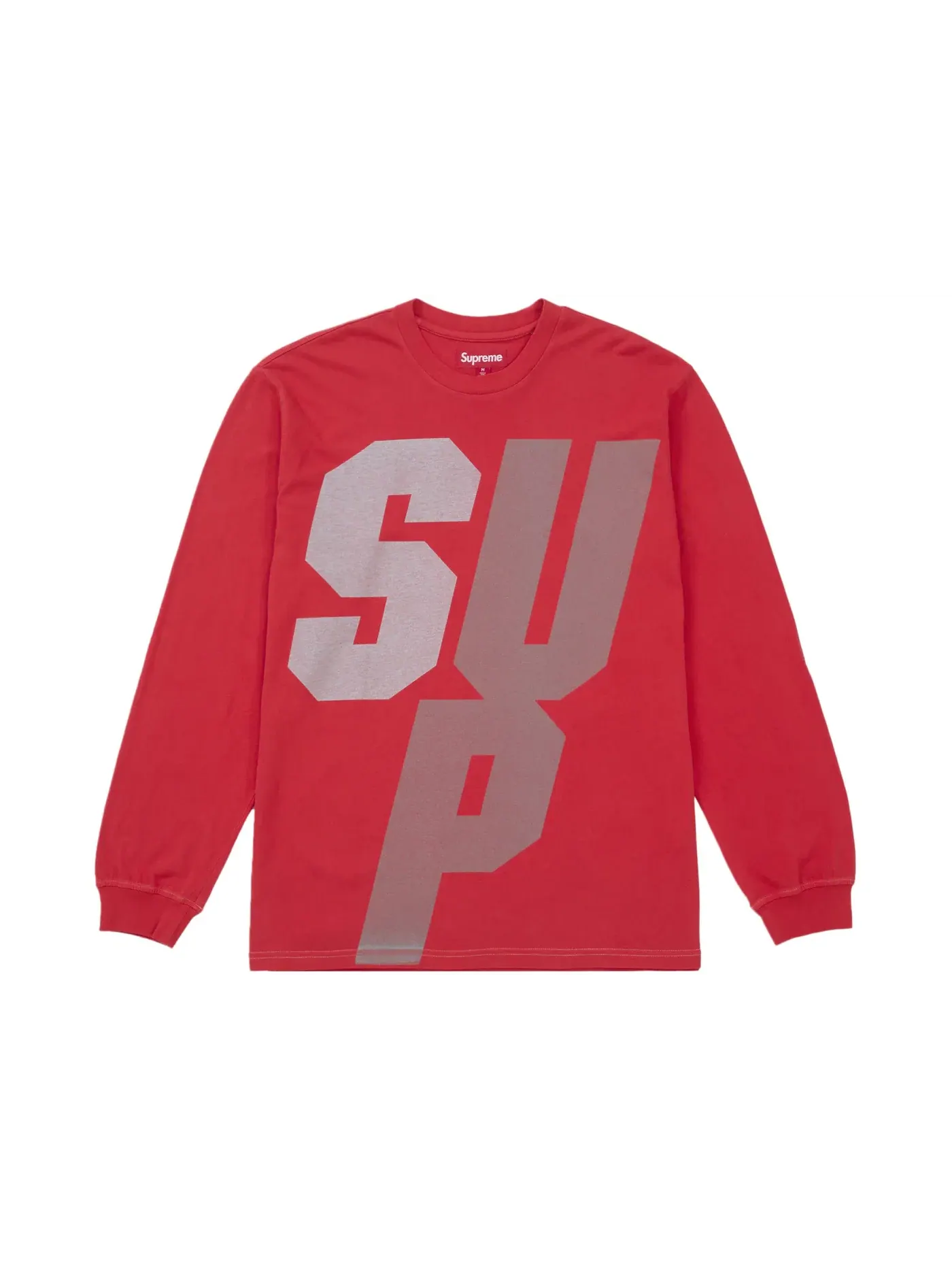 Мужская футболка с длинным рукавом Supreme — изображение 3 из 4, красный
