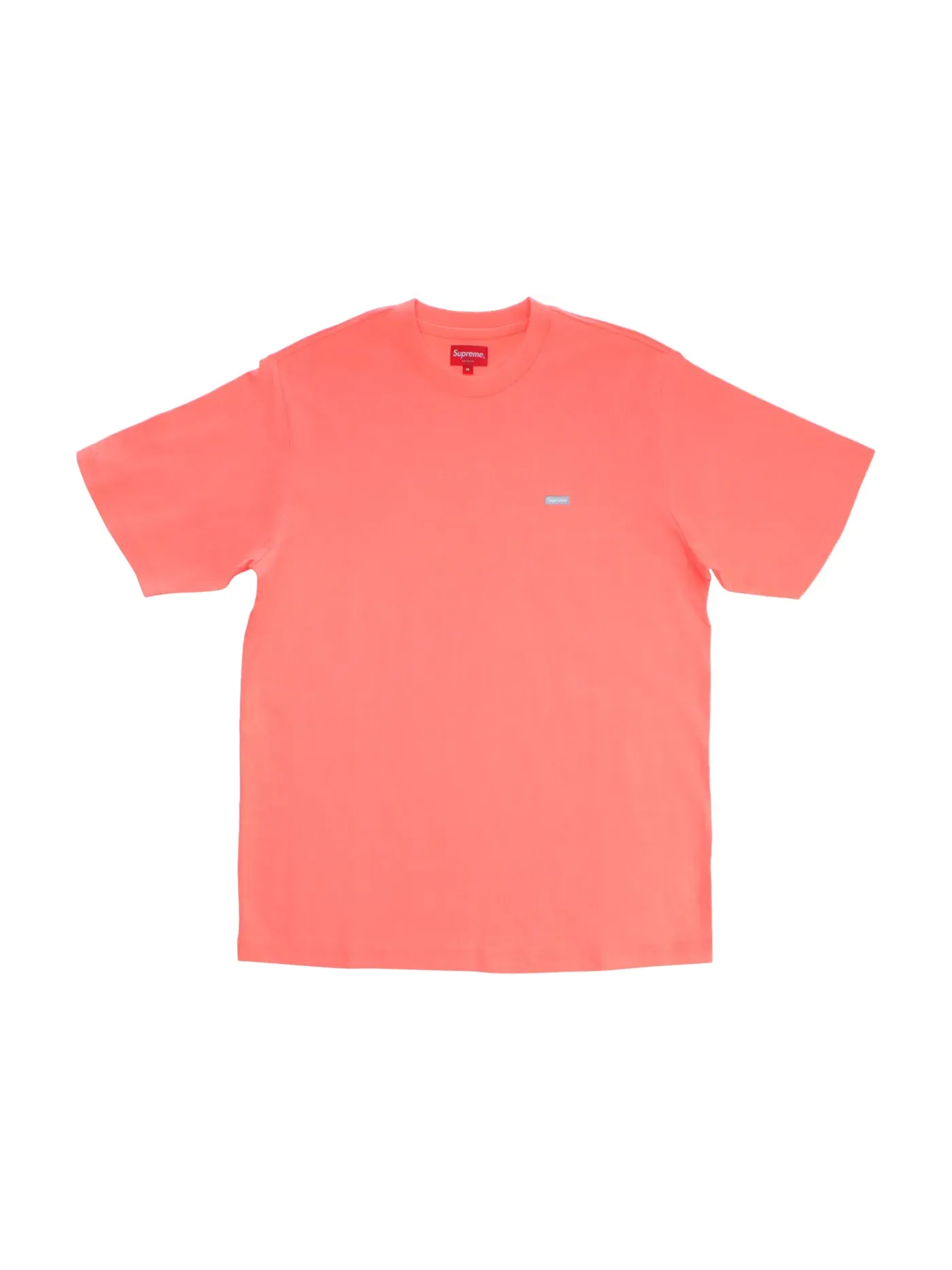 Мужская футболка с принтом Supreme Reflective Small Box Tee — изображение 1 из 2, розовый
