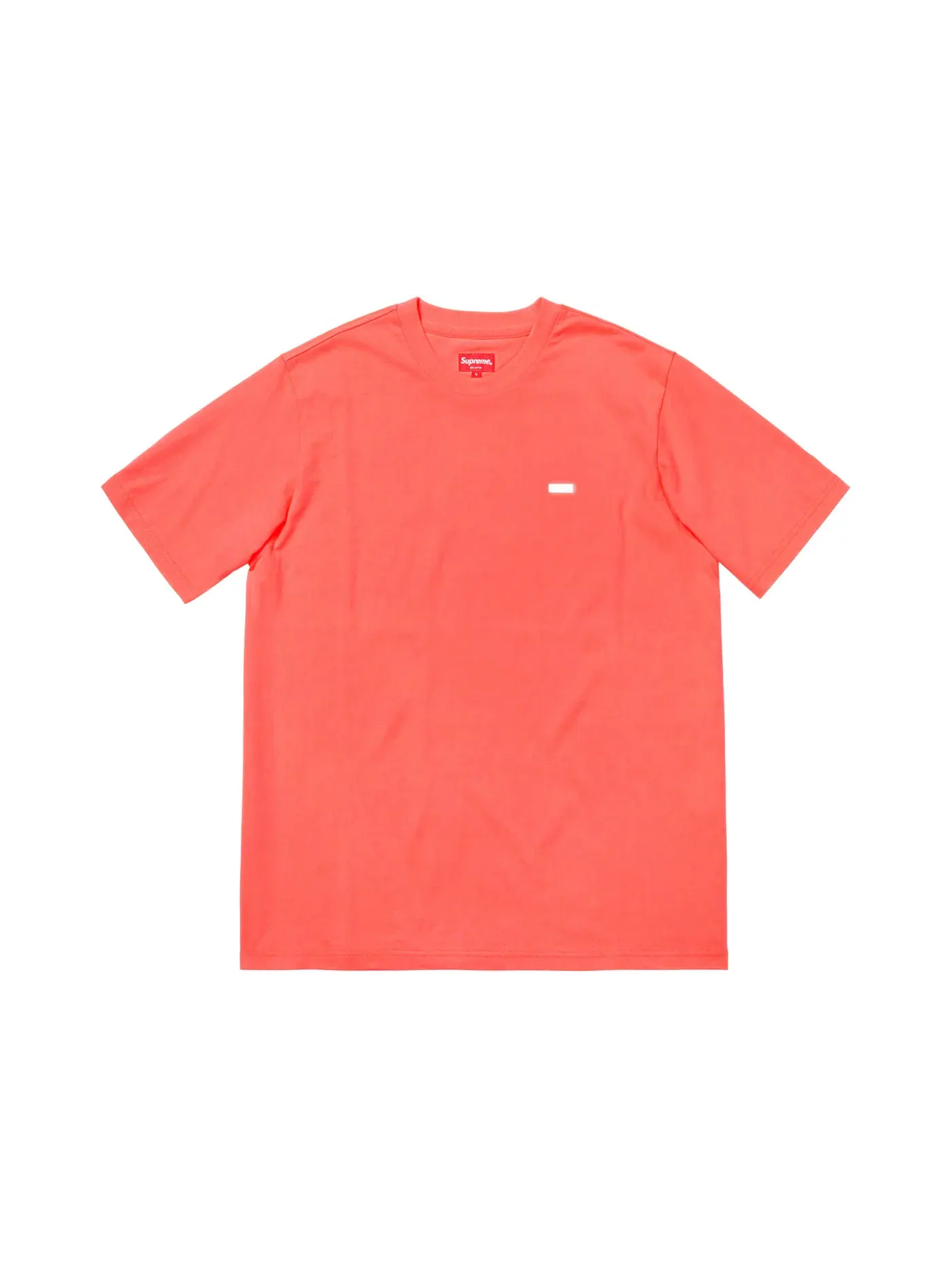 Мужская футболка с принтом Supreme Reflective Small Box Tee — изображение 2 из 2, розовый