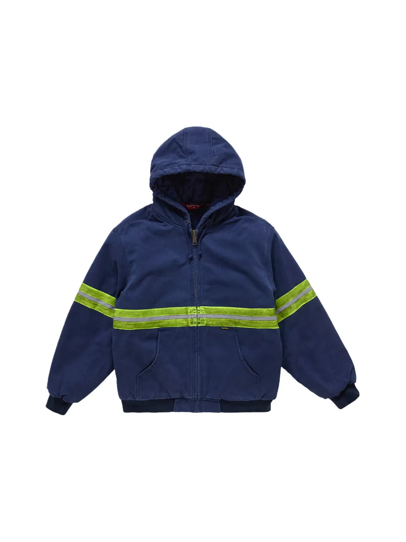 Мужская куртка с капюшоном и светоотражающими полосами Supreme Reflective Stripe Hooded Work Jacket — изображение 1 из 3