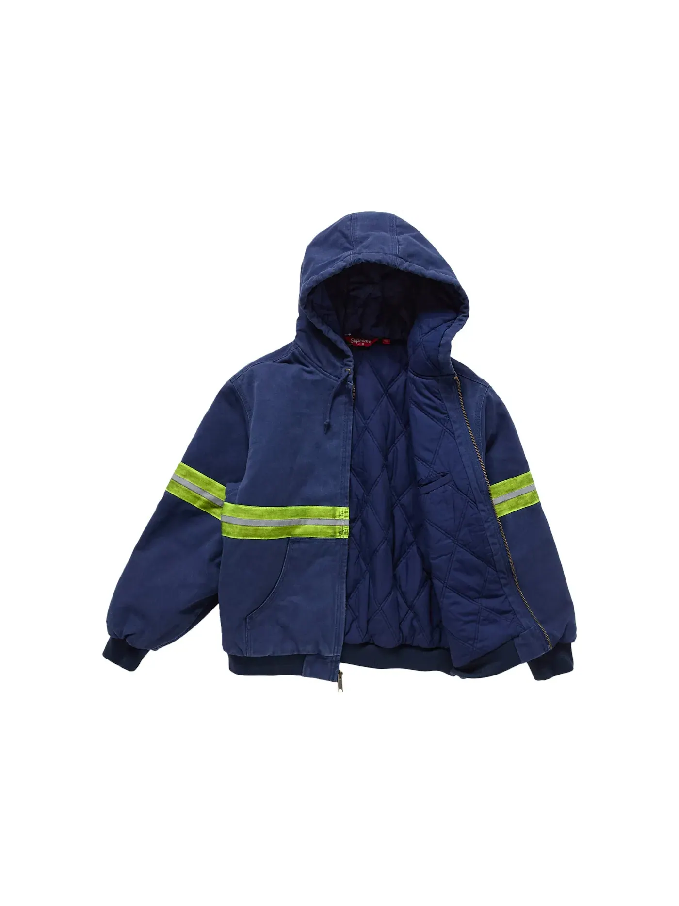 Мужская куртка с капюшоном и светоотражающими полосами Supreme Reflective Stripe Hooded Work Jacket — изображение 2 из 3
