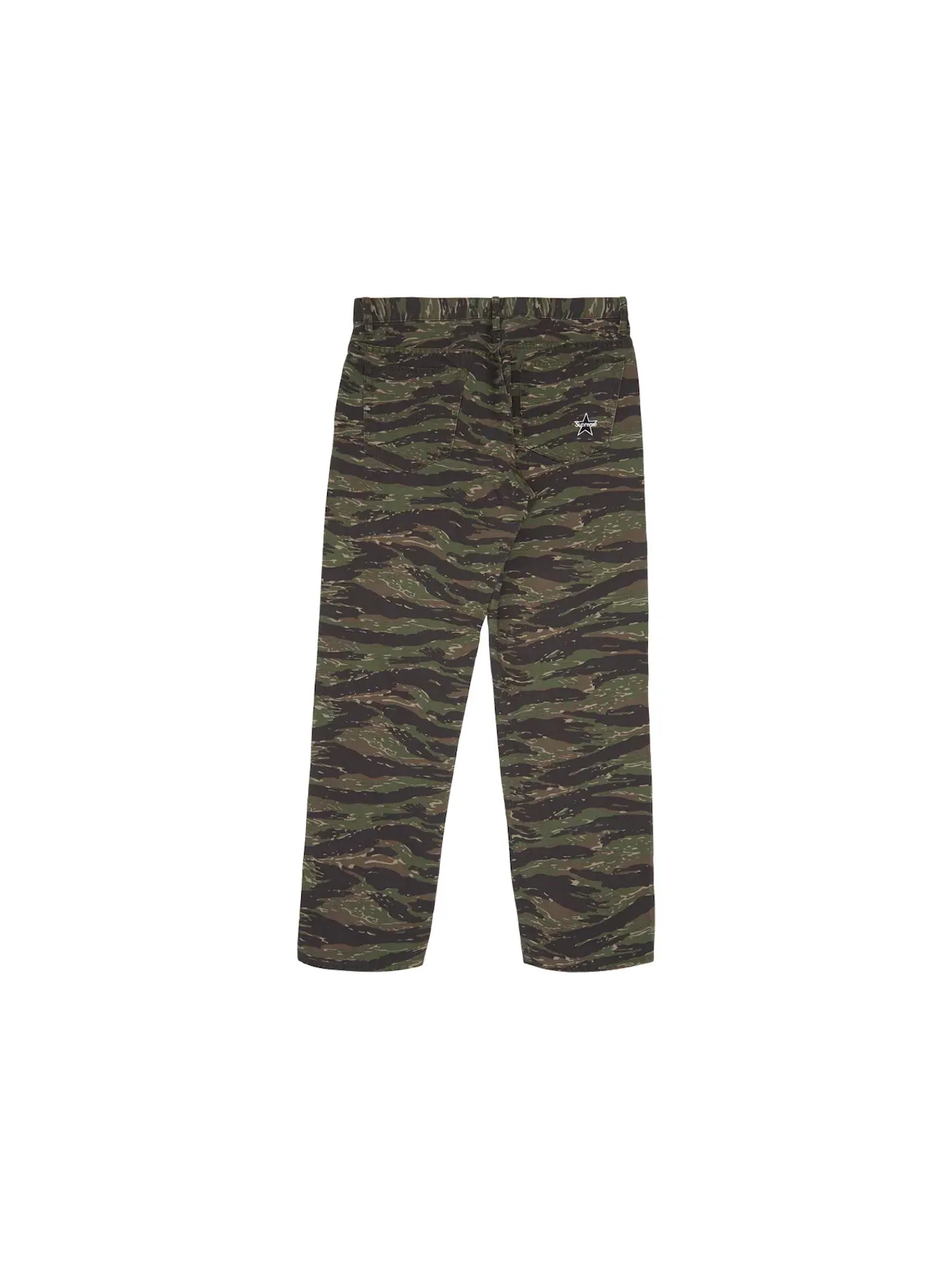 Мужские джинсы с камуфляжным принтом Supreme Regular Jean (SS21), Tigerstripe Camo — изображение 2 из 2