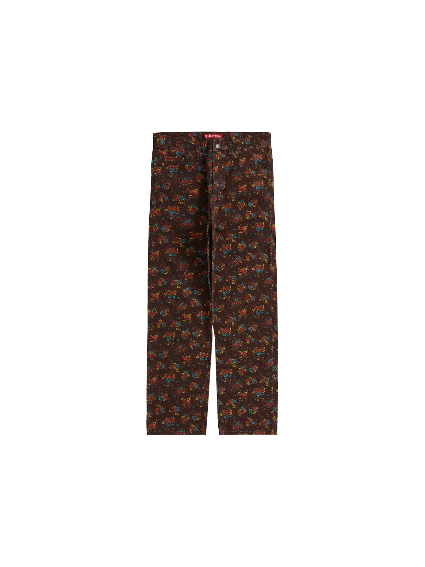 Мужские джинсы с принтом Supreme Jean (SS22), Flowers — изображение 1 из 2