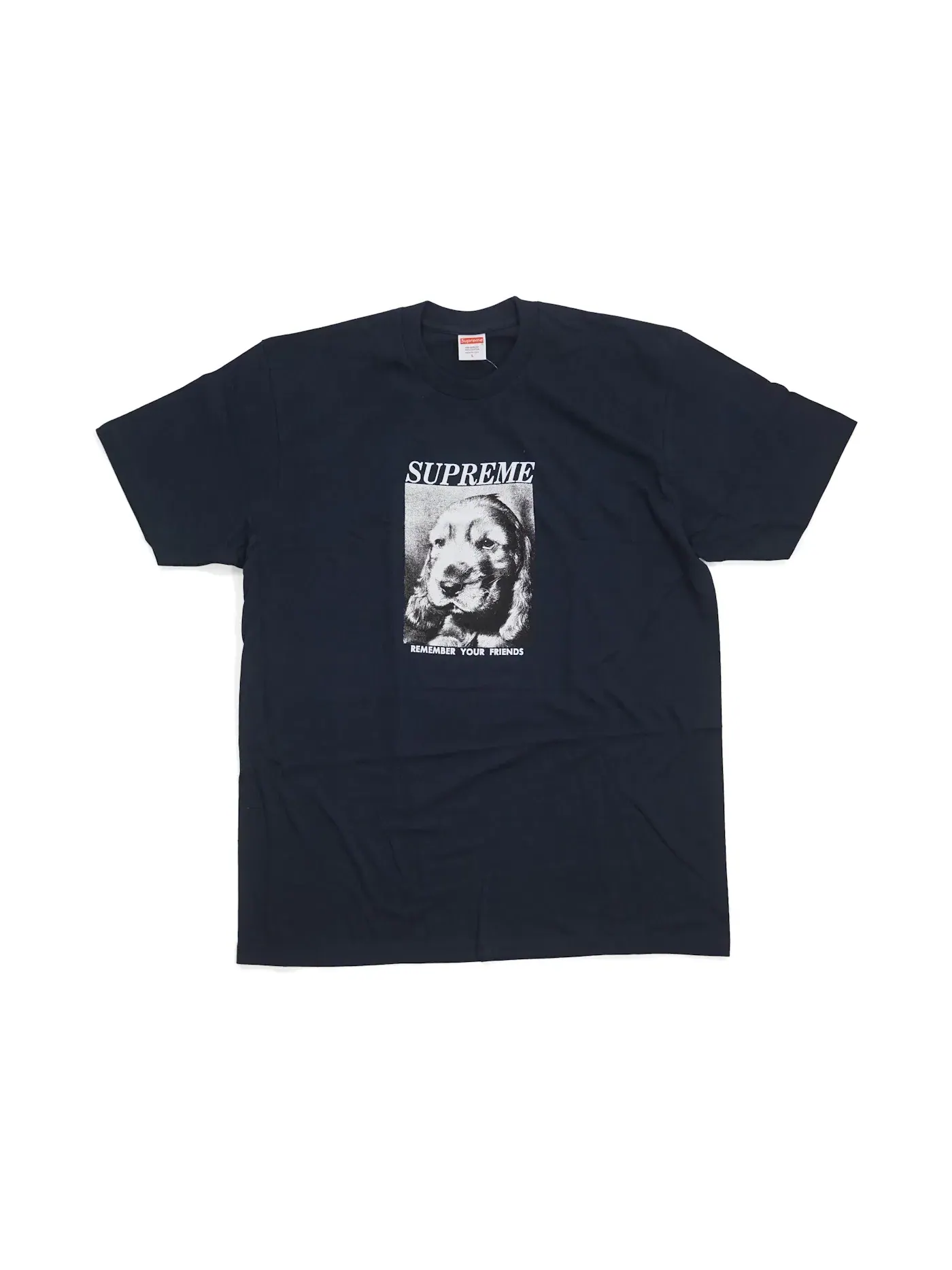Мужская футболка с принтом Supreme Tee — изображение 1 из 1, темно-синий