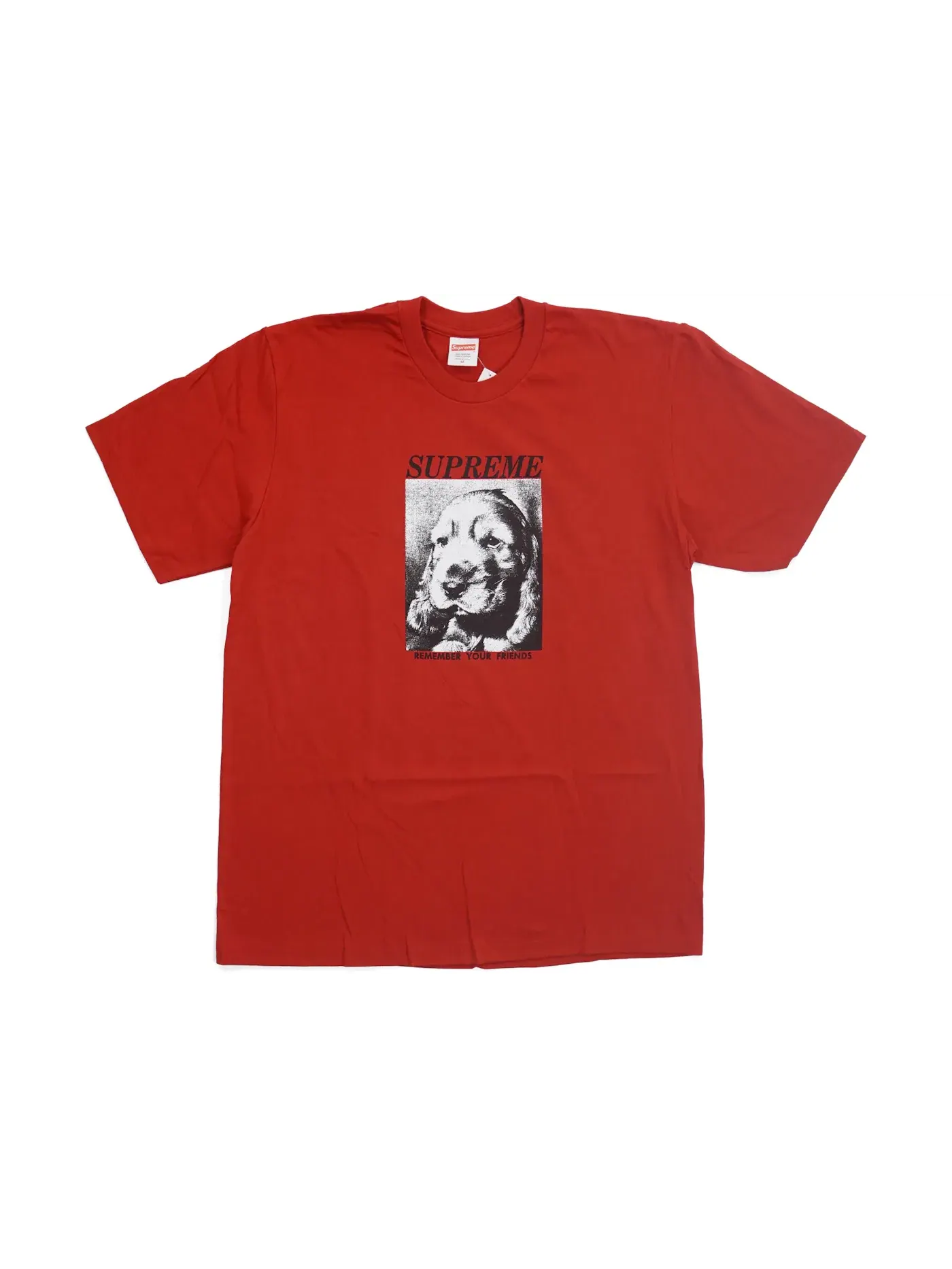 Мужская футболка с принтом Supreme Tee — изображение 1 из 1, красный