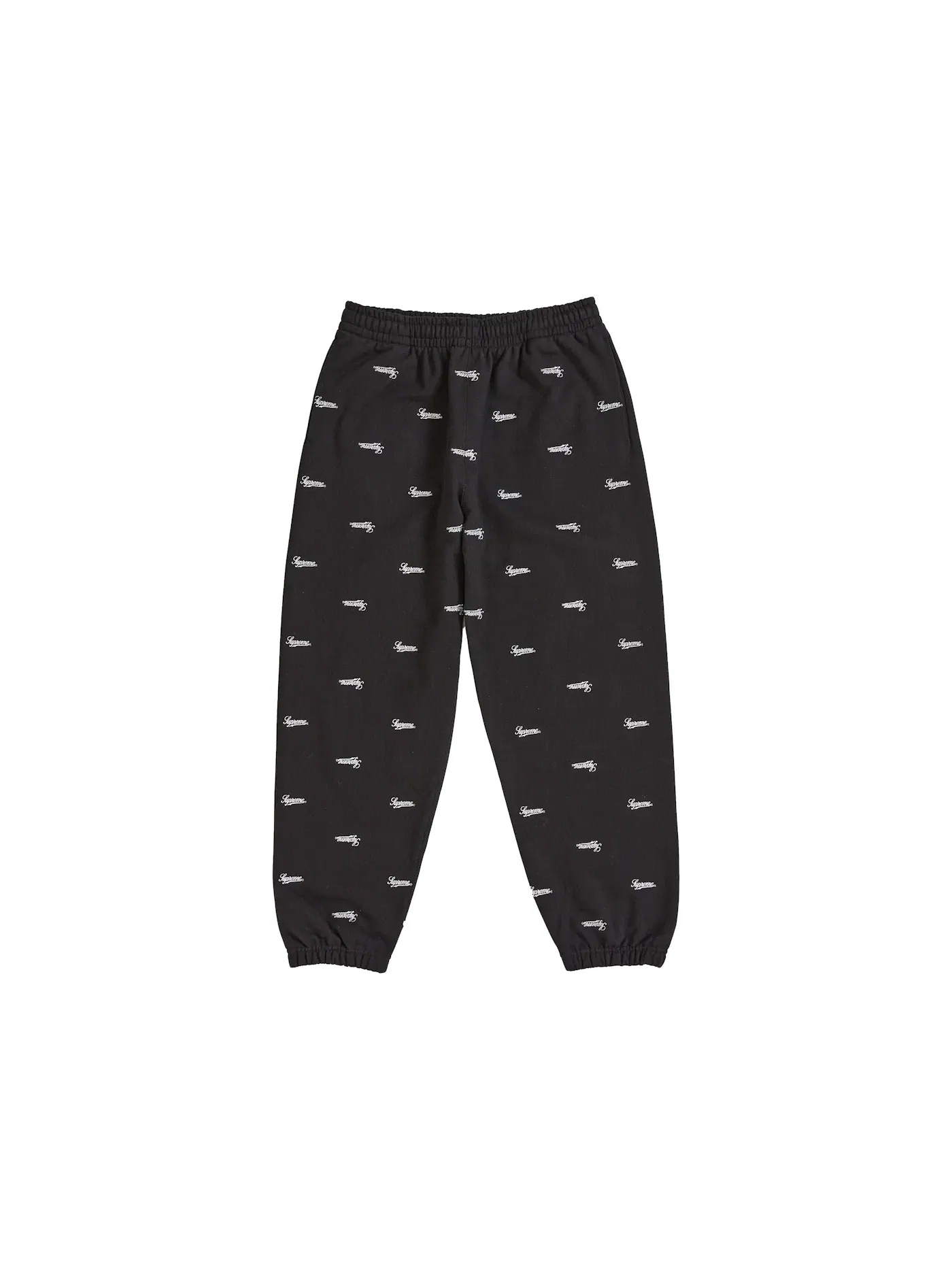 Мужские спортивные штаны с принтом Sweatpant Supreme — изображение 1 из 2, черный