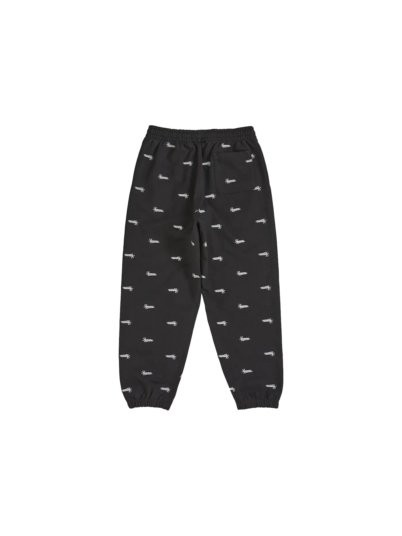 Мужские спортивные штаны с принтом Sweatpant Supreme — изображение 2 из 2, черный