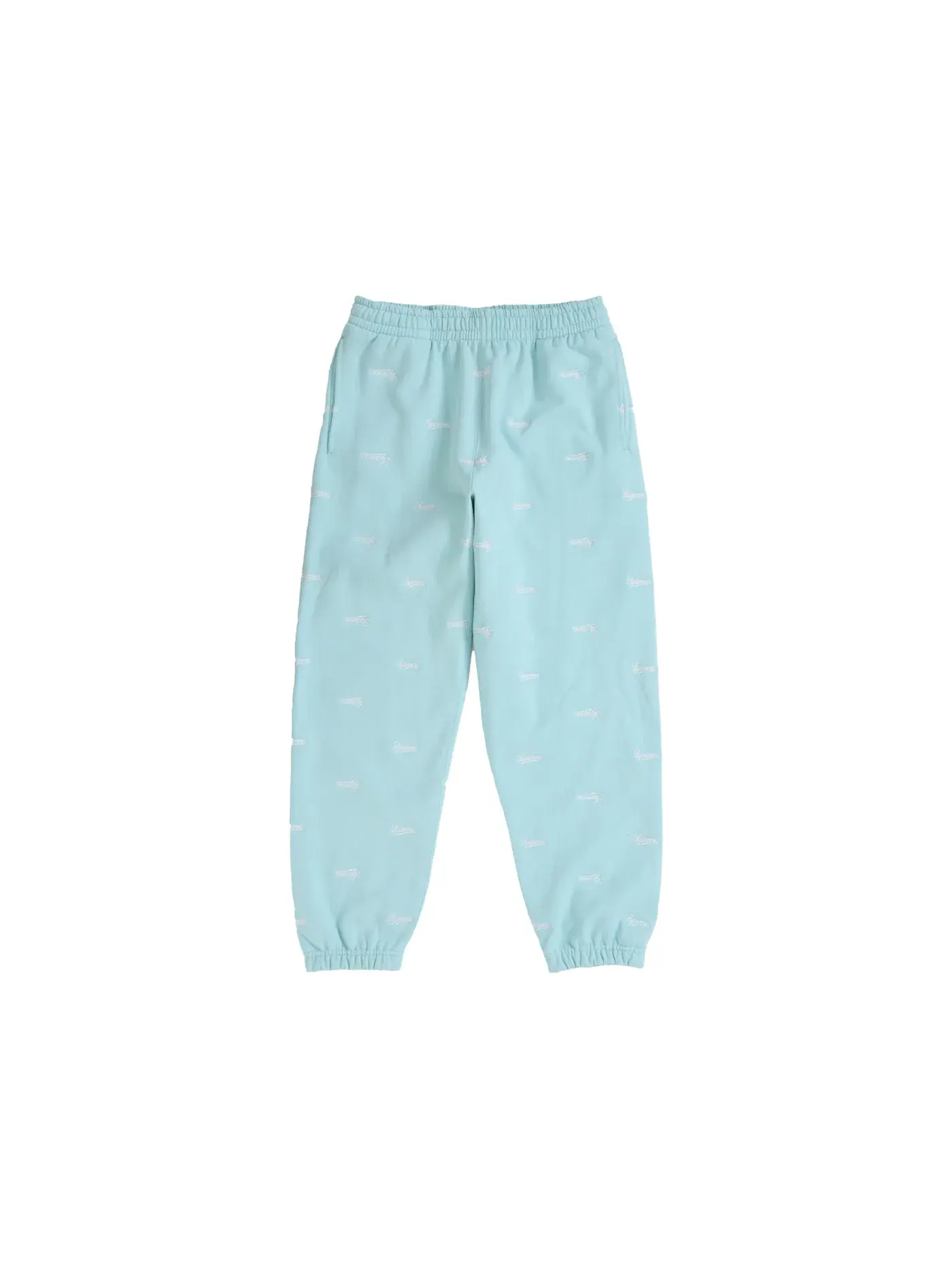 Мужские спортивные штаны с принтом Supreme Sweatpant — изображение 1 из 2, светлый синий