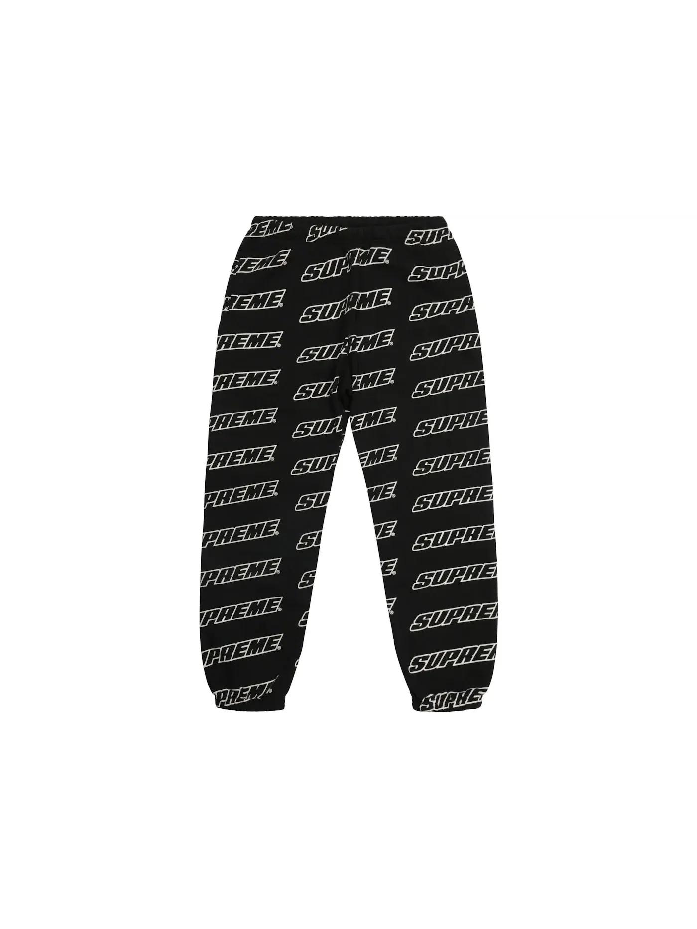 Мужские спортивные штаны с принтом Supreme, Sweatpant — изображение 1 из 2, черный