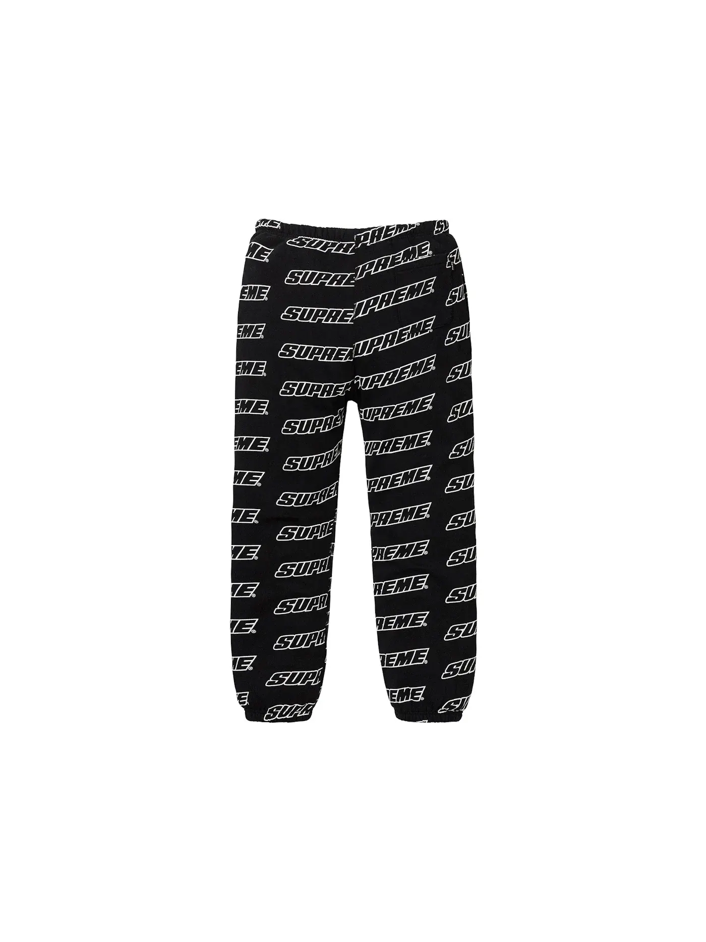 Мужские спортивные штаны с принтом Supreme, Sweatpant — изображение 2 из 2, черный