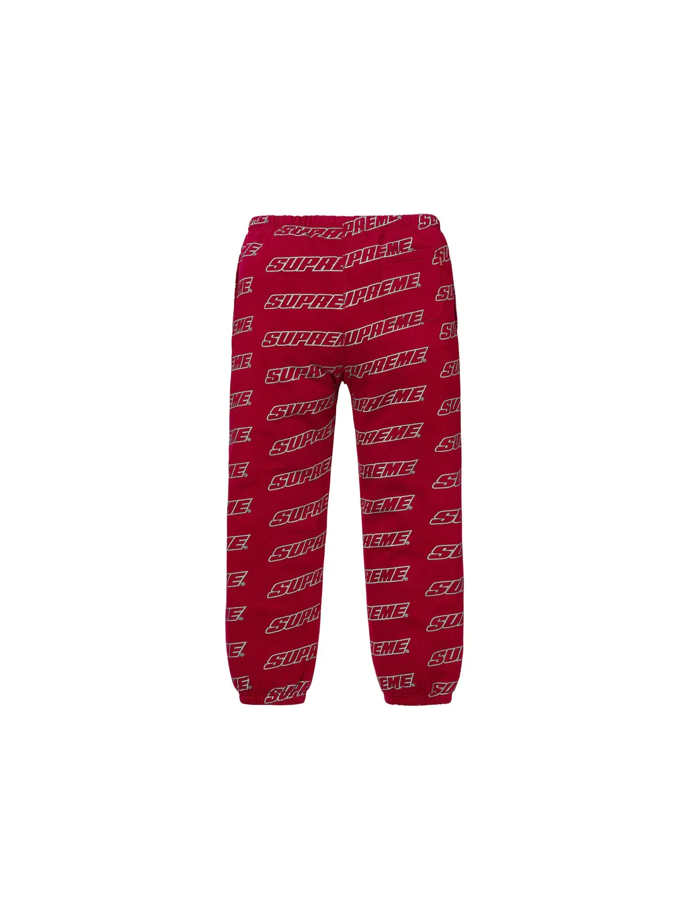 Мужские спортивные штаны с принтом Supreme Sweatpant — изображение 2 из 2, красный