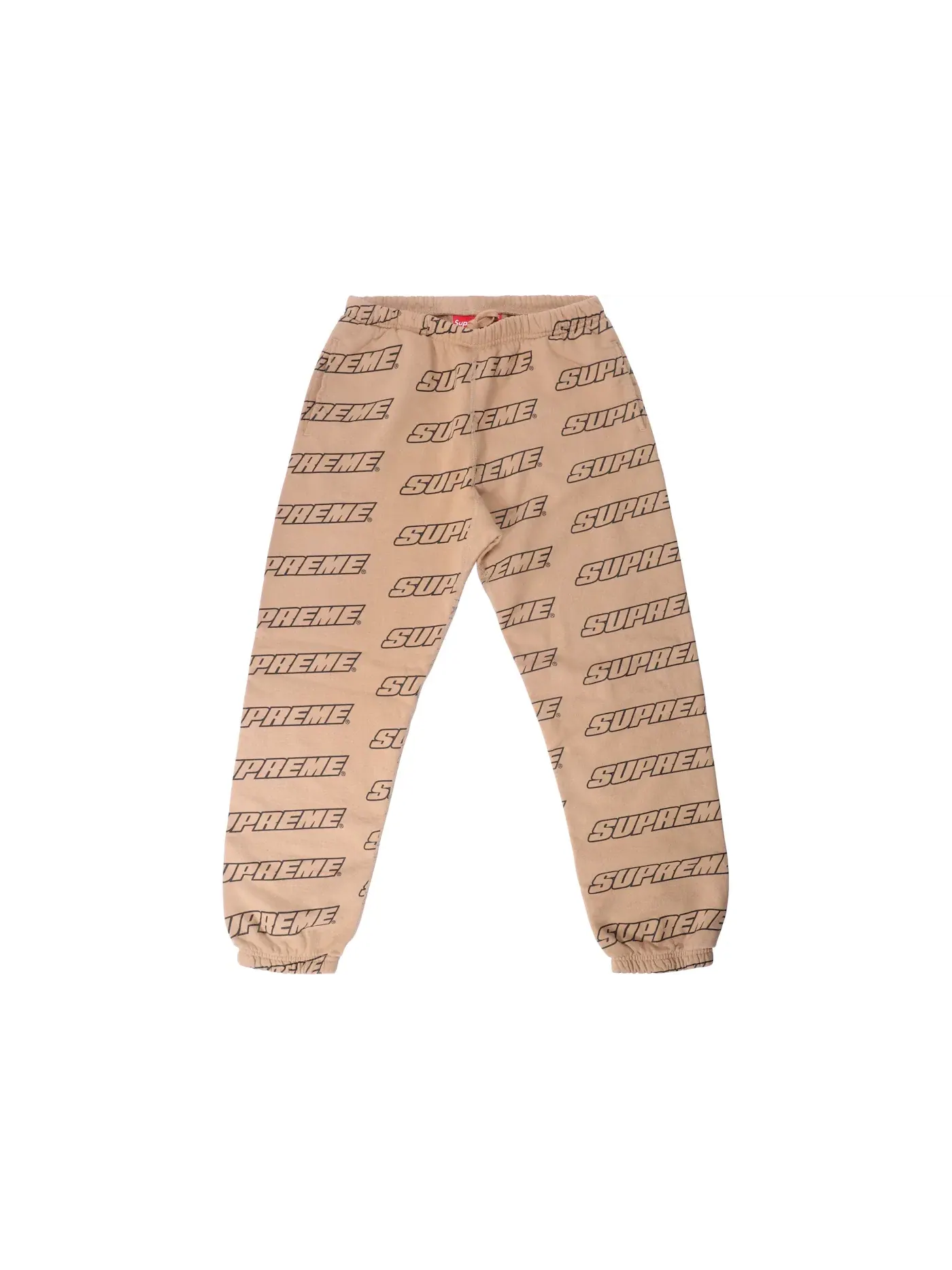 Мужские спортивные штаны с принтом Supreme Sweatpant — изображение 1 из 2, коричневый