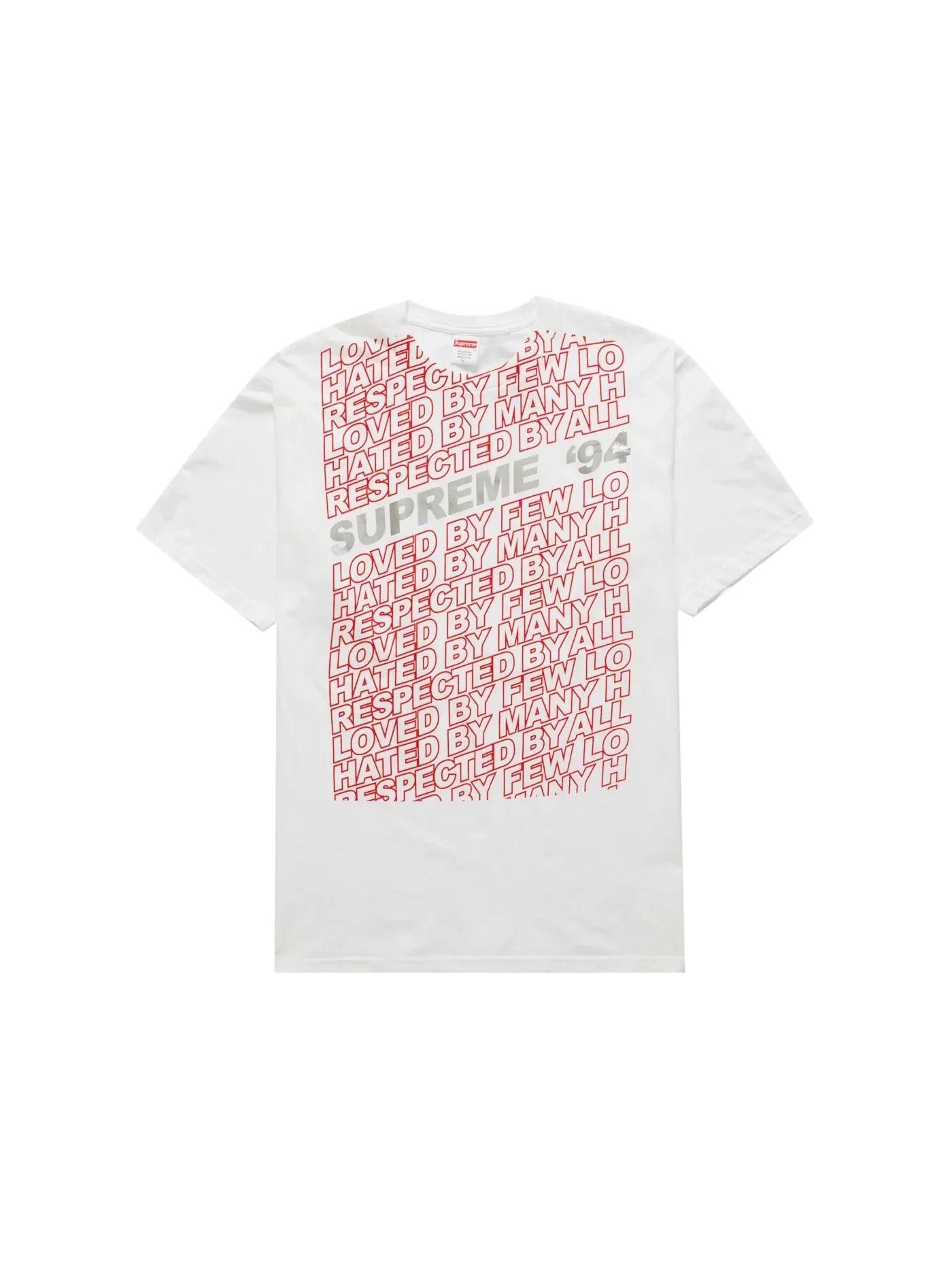 Мужская футболка с принтом Supreme Tee — изображение 1 из 1, белый