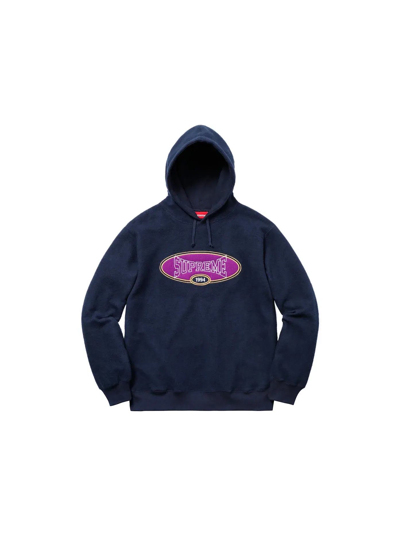 Мужская худи с принтом Supreme (SS18) Supreme — изображение 1 из 1, темно-синий