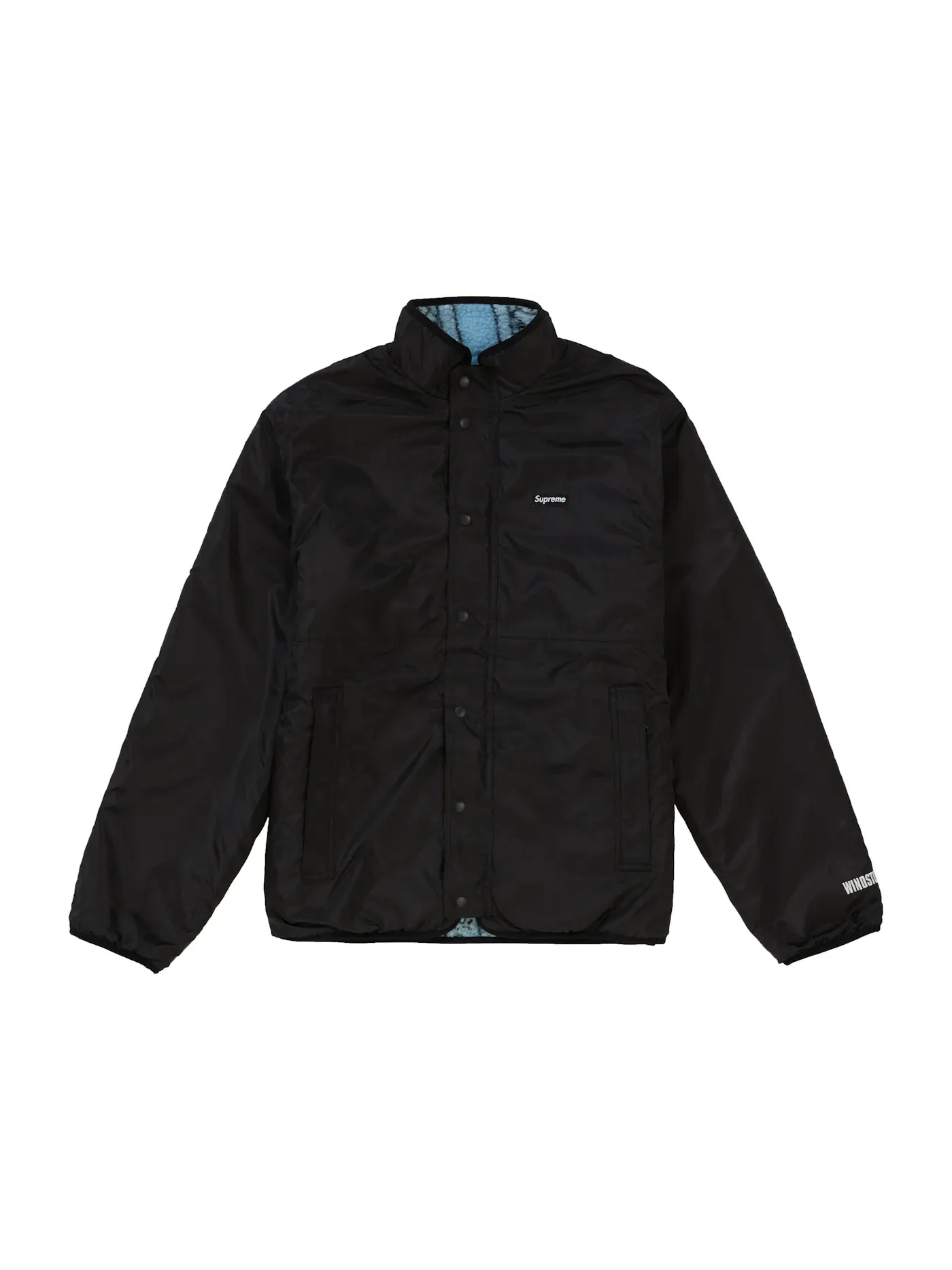 Мужская куртка-флиска двусторонняя Reversible Bandana Fleece Jacket Supreme — изображение 3 из 3, светлый синий