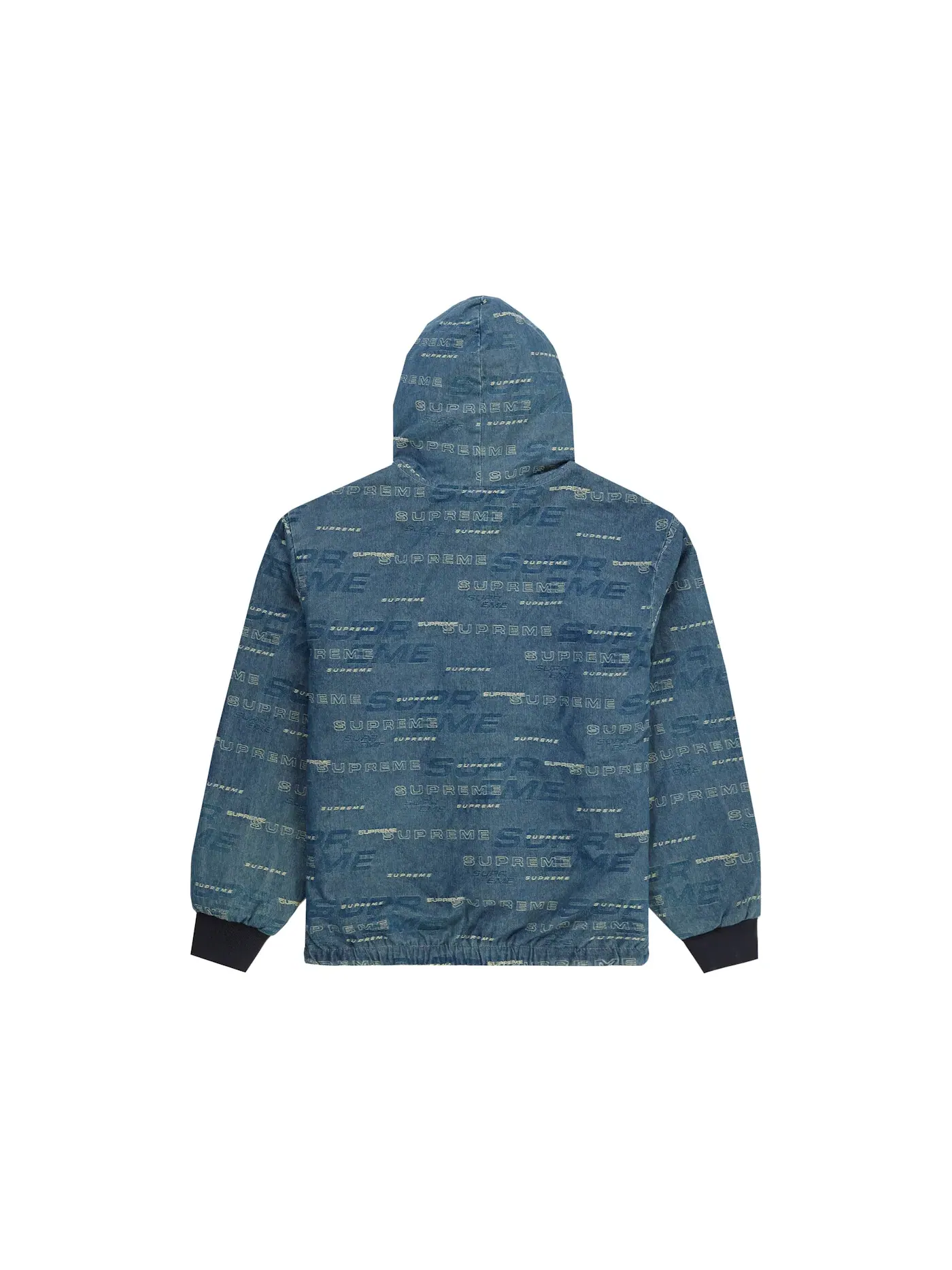 Мужская куртка-джинсовка двусторонняя Supreme Reversible Dimensions Logo Denim Work Jacket — изображение 2 из 4, синий
