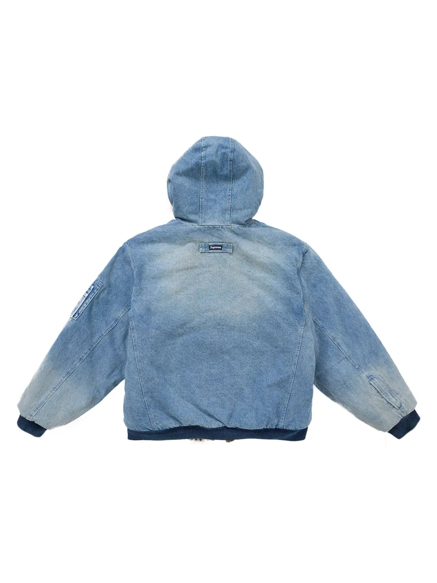 Мужская куртка двусторонняя из искусственного меха с капюшоном Supreme Jacket — изображение 3 из 5, синий