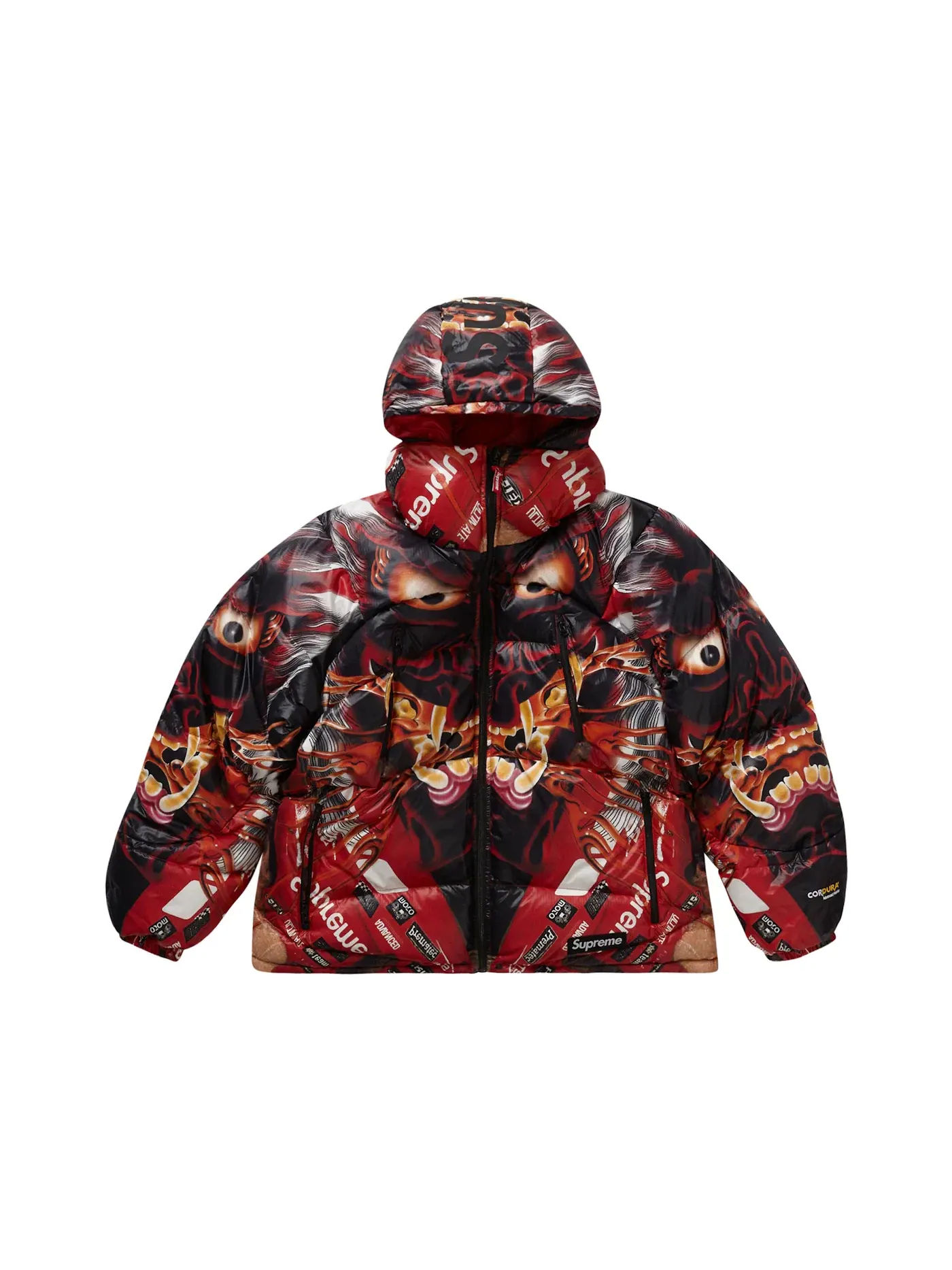 Мужская пуховая куртка с принтом Supreme Featherweight Down Puffer Jacket — изображение 1 из 3, красный