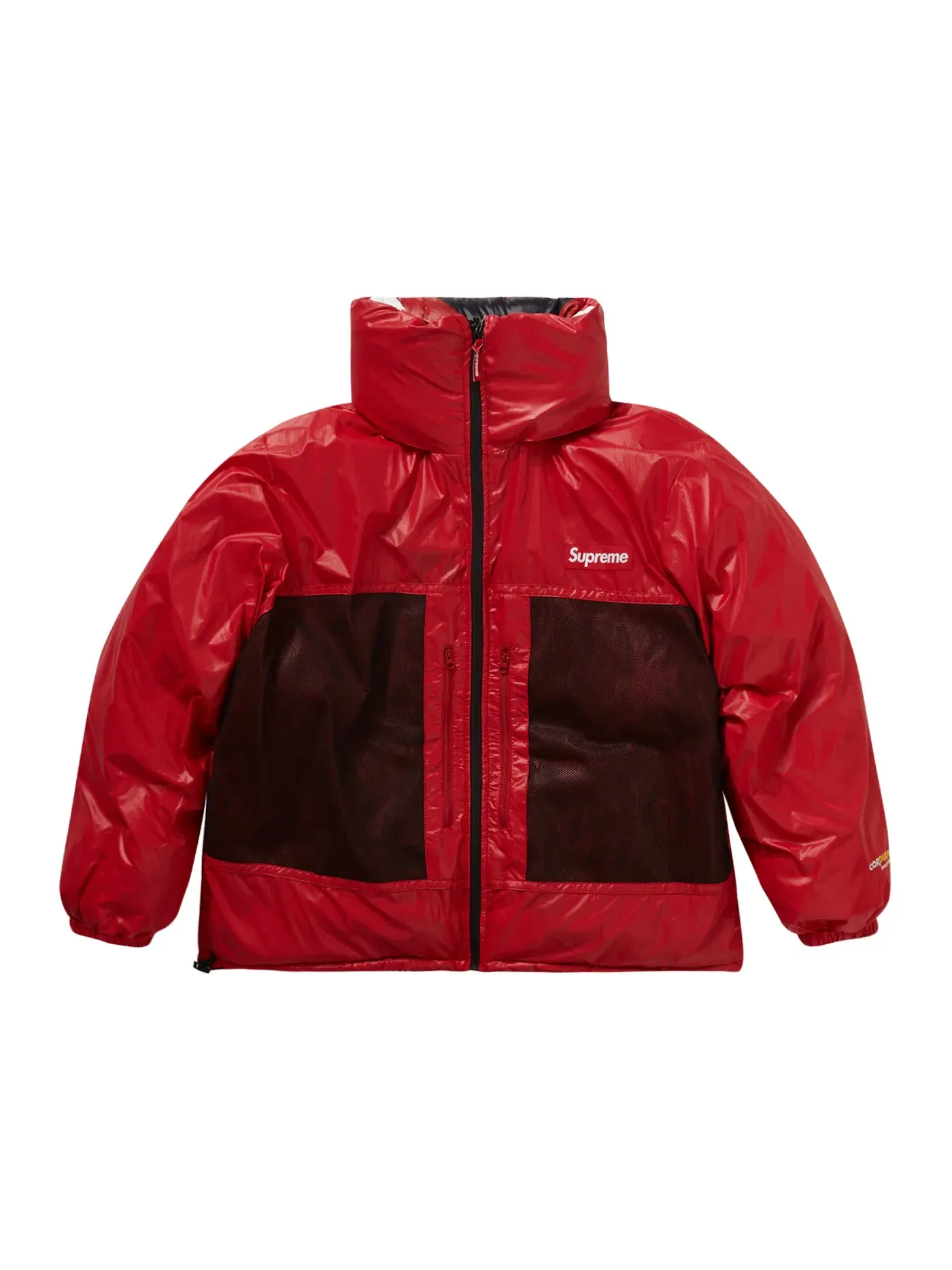 Мужская пуховая куртка с принтом Supreme Featherweight Down Puffer Jacket — изображение 3 из 3, красный