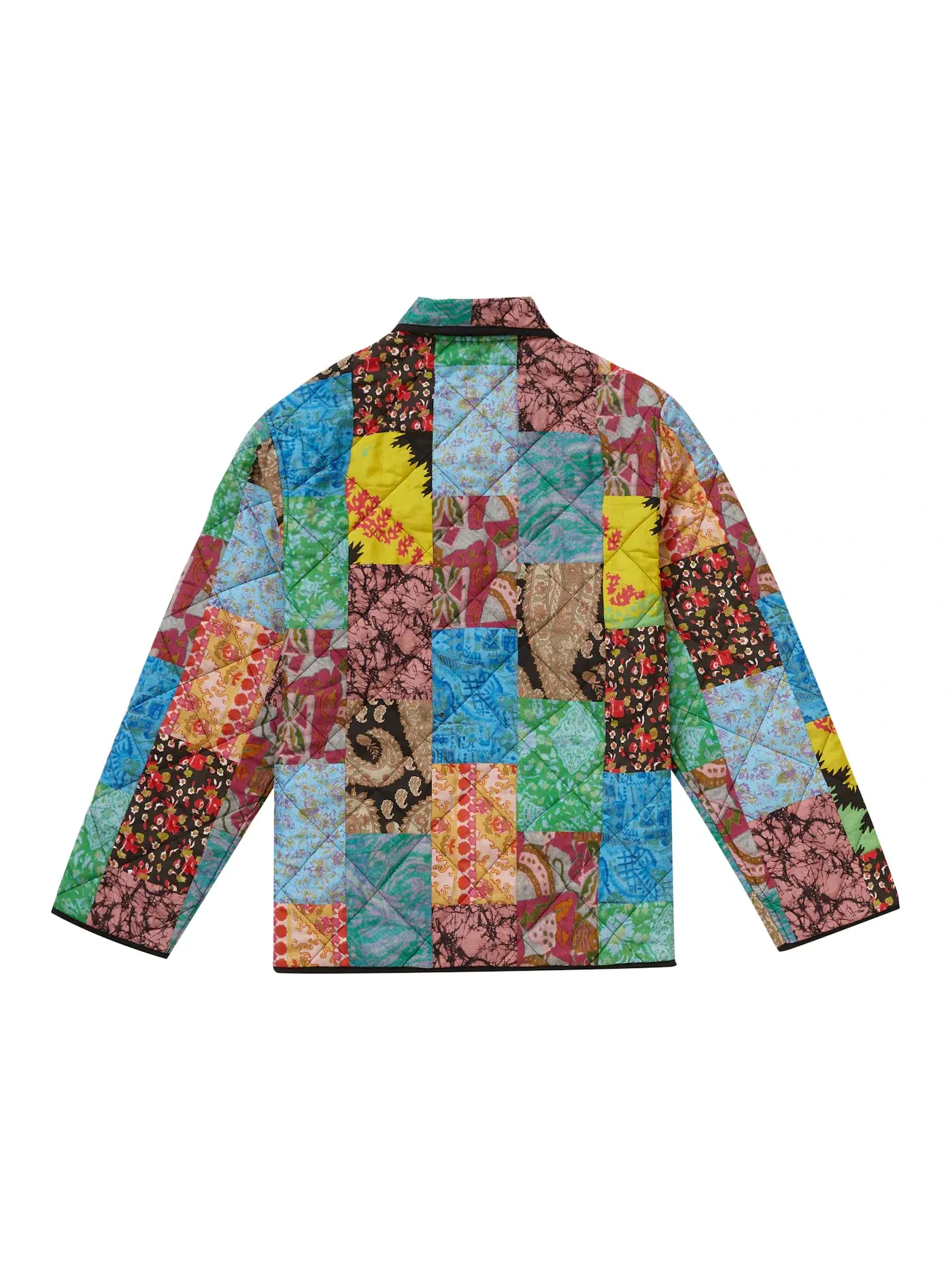 Мужская куртка стеганая с принтом Supreme Quilted Jacket — изображение 2 из 3, мульти