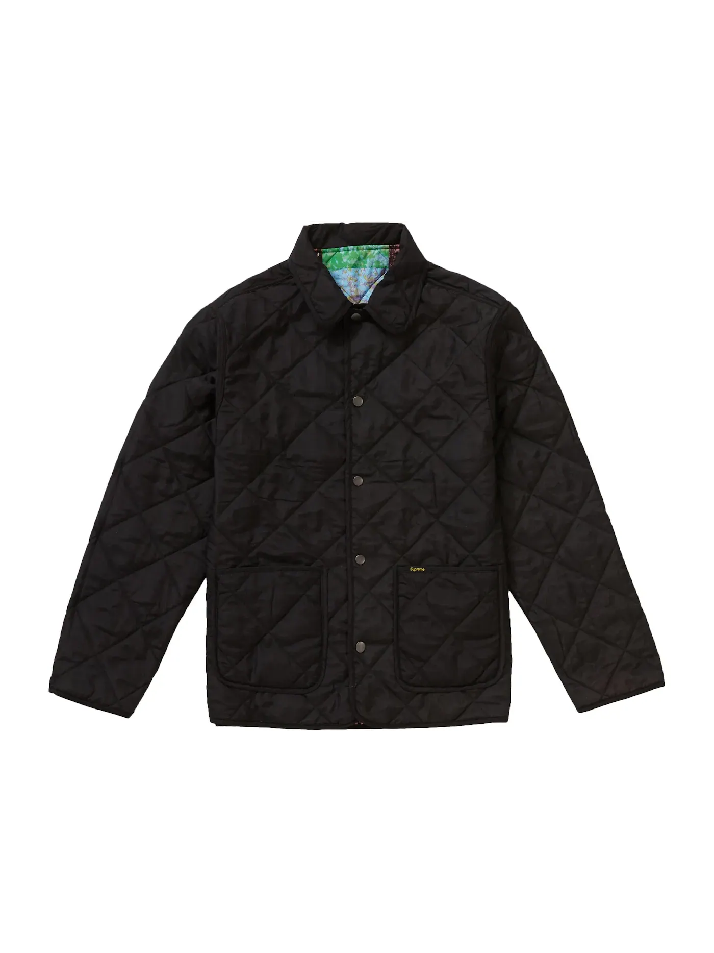 Мужская куртка стеганая с принтом Supreme Quilted Jacket — изображение 3 из 3, мульти