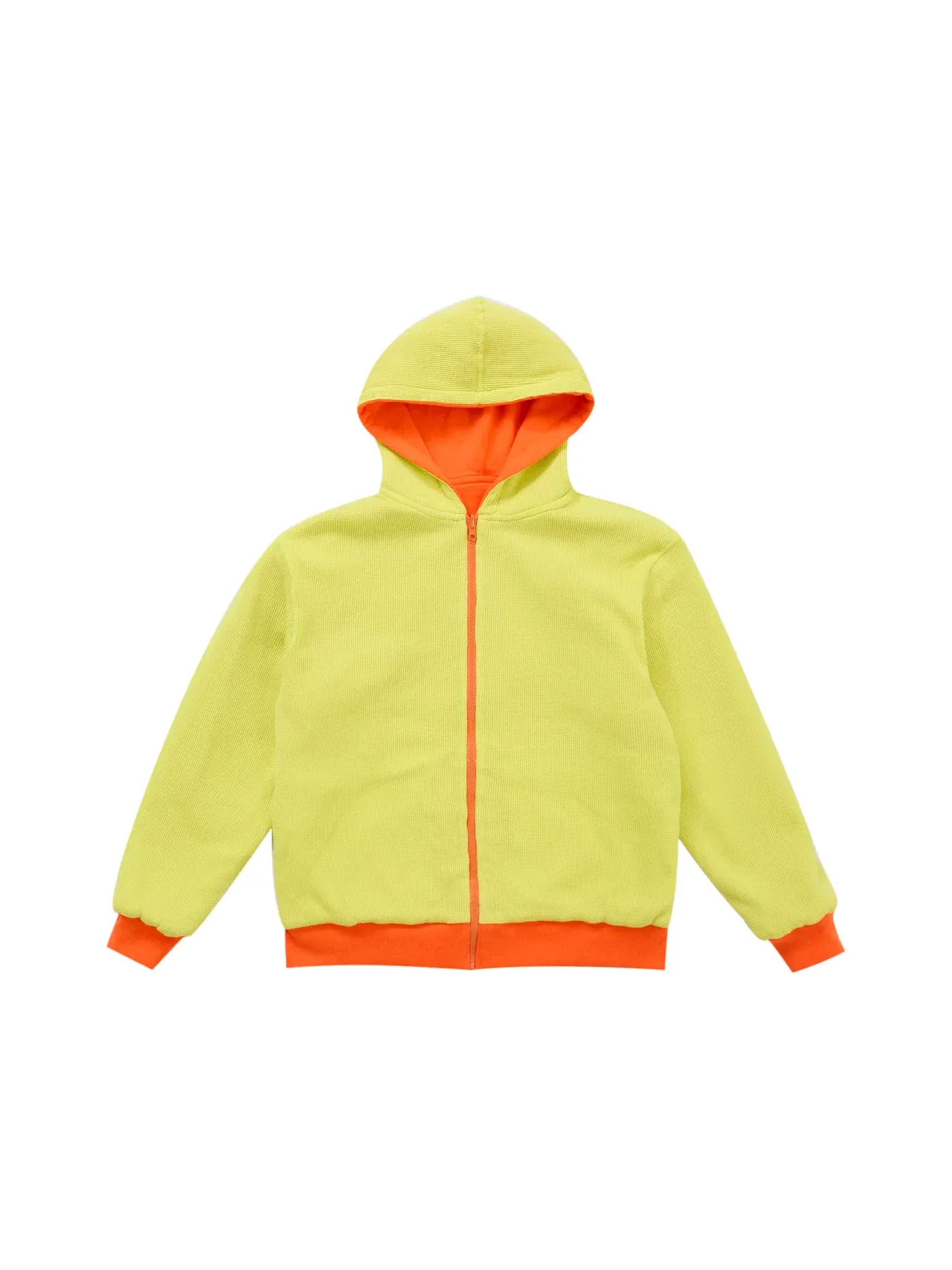 Мужская худи-олимпийка на молнии с принтом Supreme Reversible Work Zip Up Hooded Sweatshirt — изображение 2 из 2, оранжевый